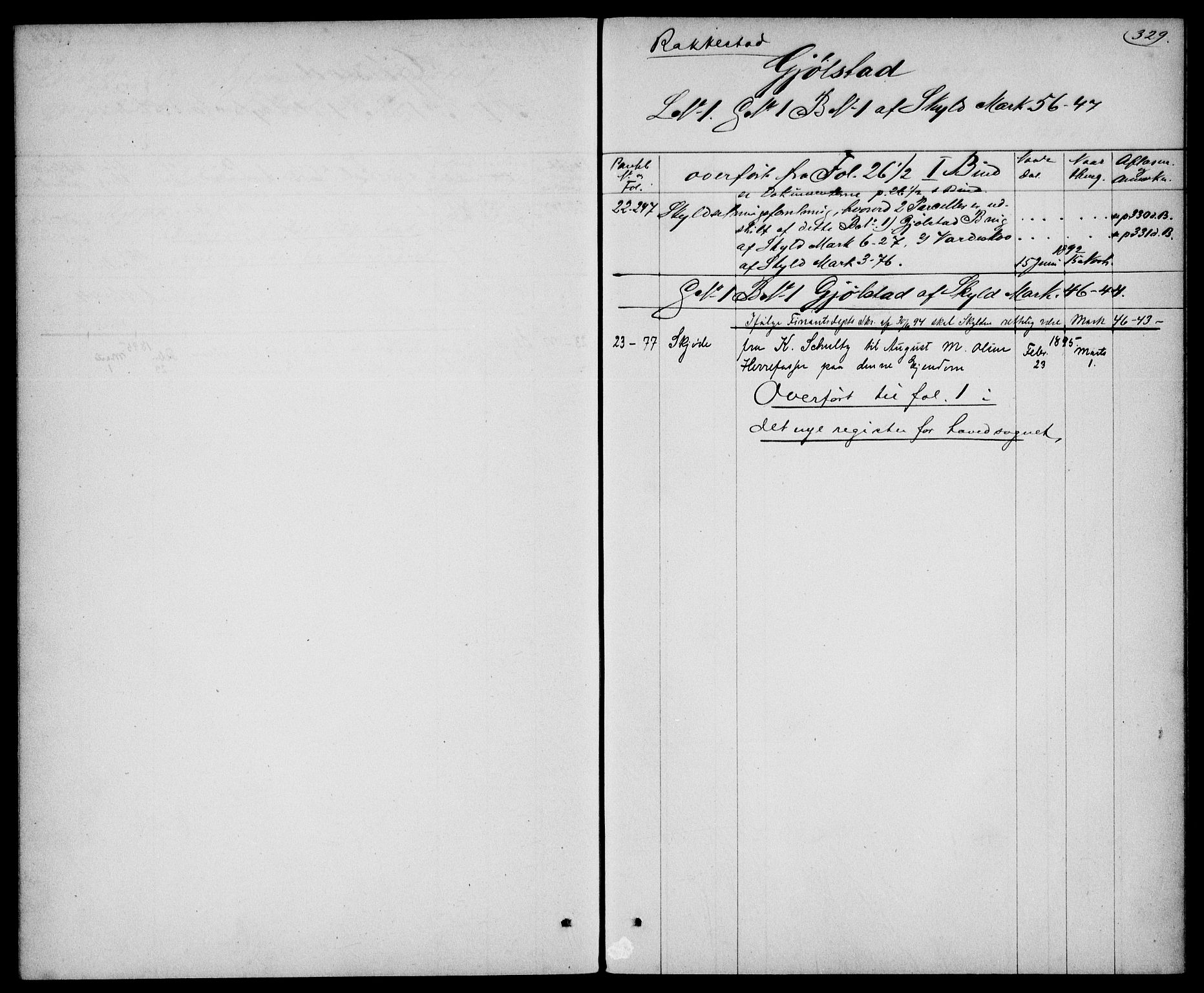 Rakkestad sorenskriveri, SAO/A-10686/G/Ga/Gac/L0004: Mortgage register no. III 4, 1849-1897, p. 329