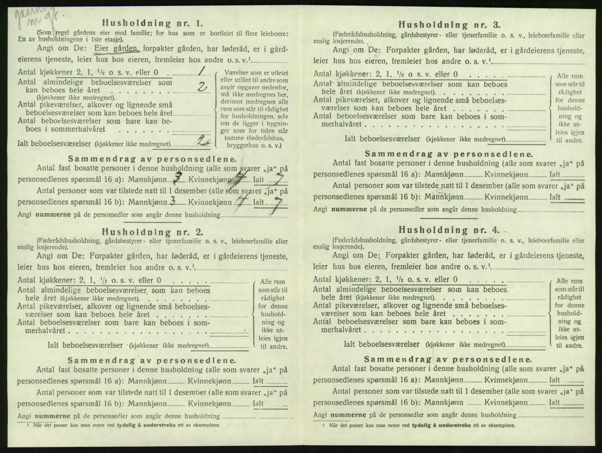 SAT, 1920 census for Vemundvik, 1920, p. 556