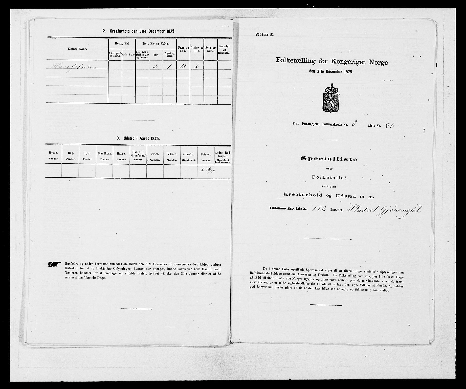 SAB, 1875 census for 1241P Fusa, 1875, p. 576