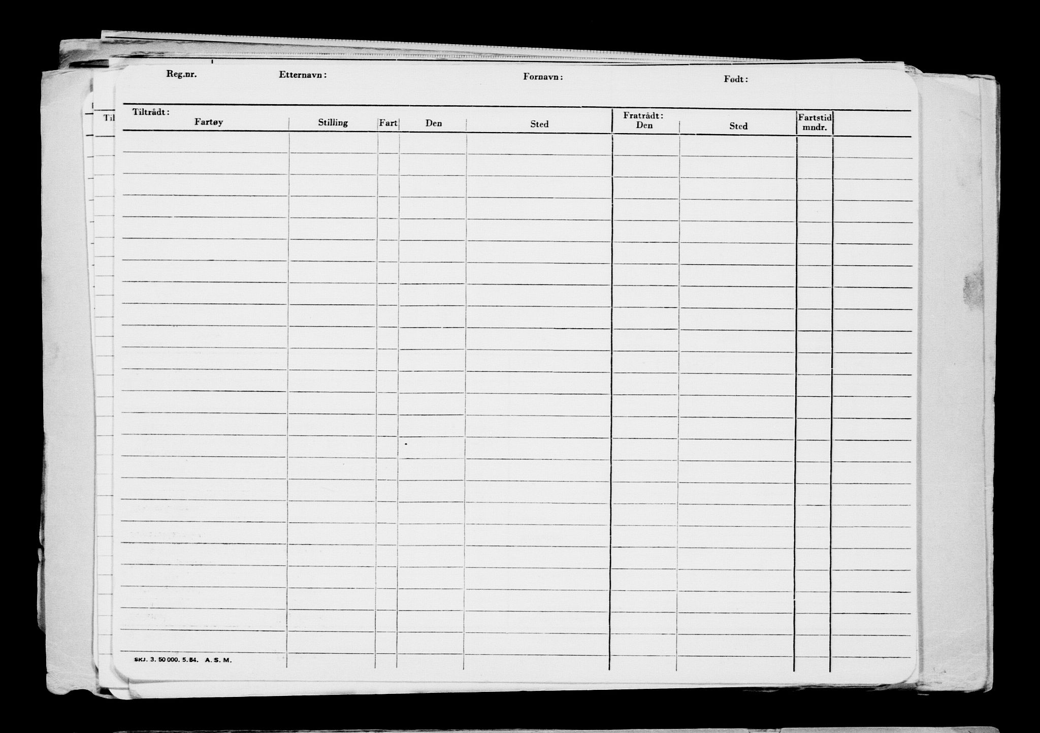 Direktoratet for sjømenn, AV/RA-S-3545/G/Gb/L0207: Hovedkort, 1922, p. 454