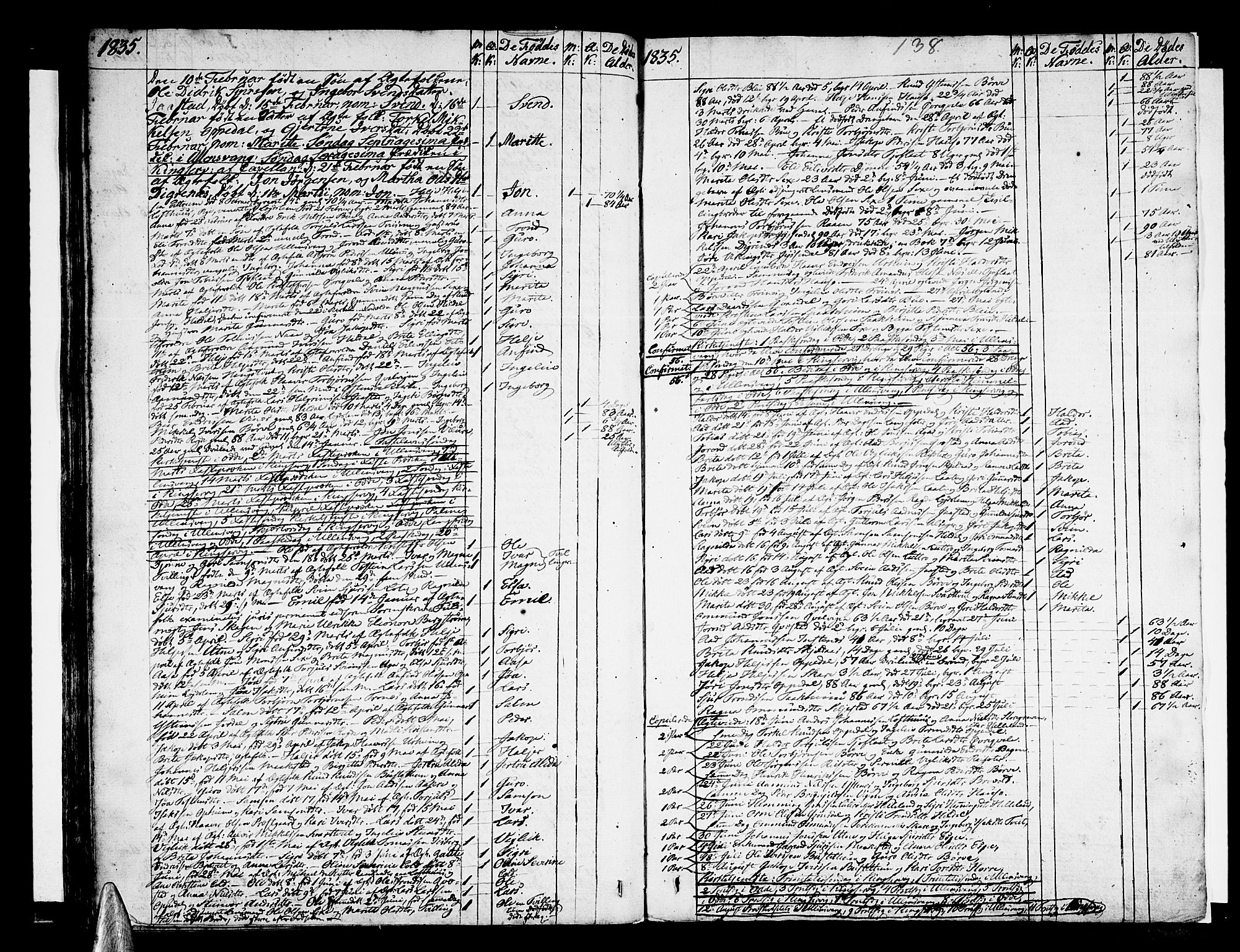 Ullensvang sokneprestembete, AV/SAB-A-78701/H/Haa: Parish register (official) no. A 8, 1804-1835, p. 138