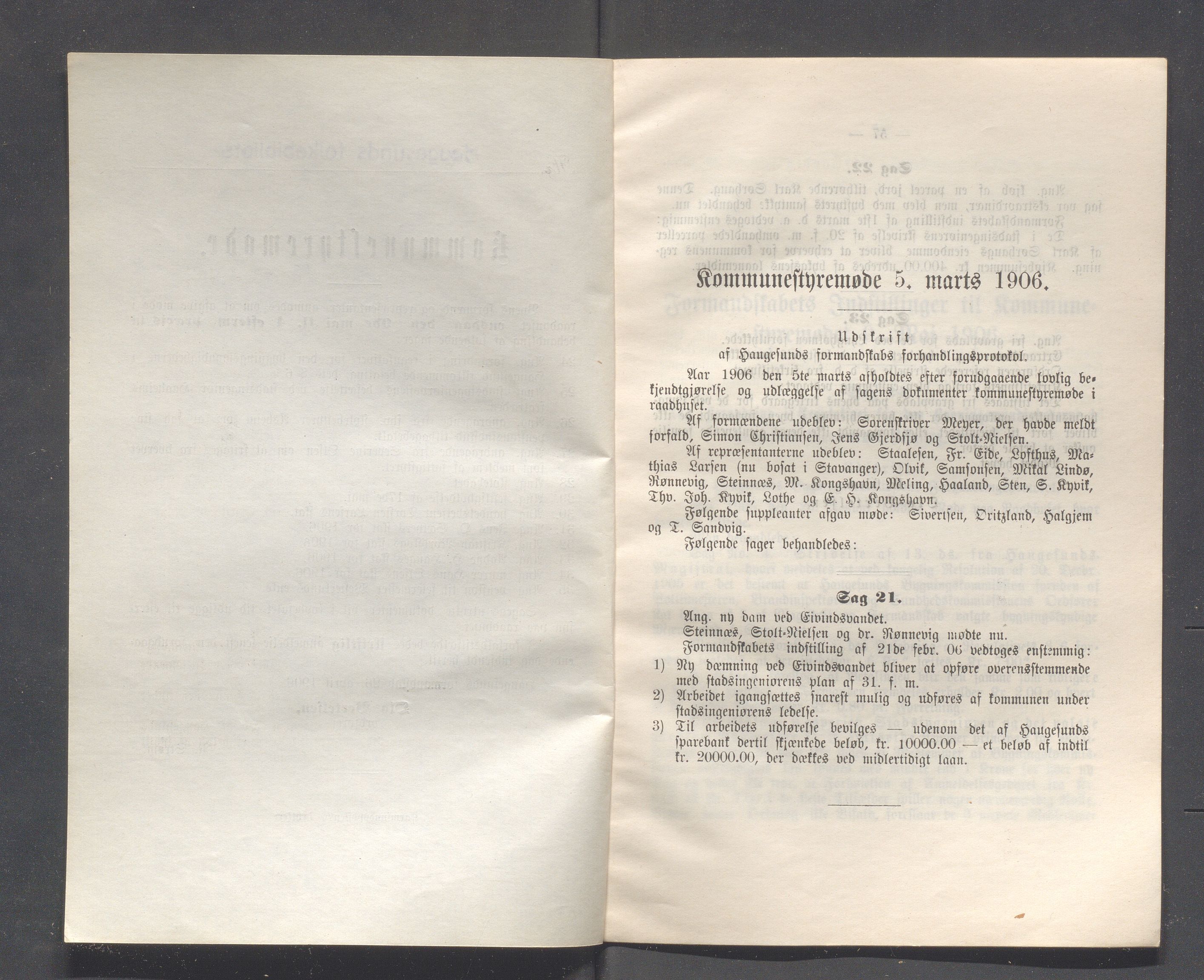 Haugesund kommune - Formannskapet og Bystyret, IKAR/A-740/A/Abb/L0001: Bystyreforhandlinger, 1889-1907, p. 756