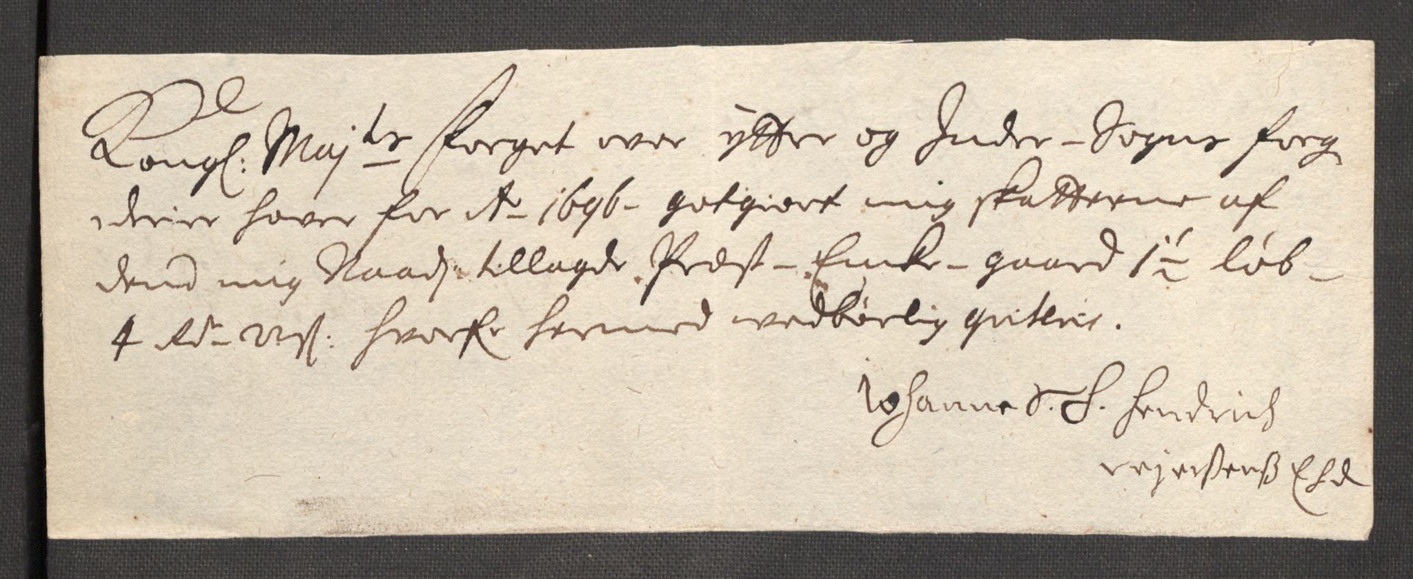 Rentekammeret inntil 1814, Reviderte regnskaper, Fogderegnskap, AV/RA-EA-4092/R52/L3309: Fogderegnskap Sogn, 1696-1697, p. 205