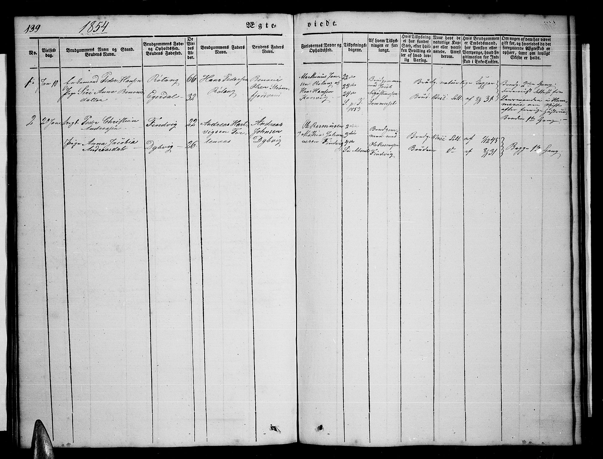 Ministerialprotokoller, klokkerbøker og fødselsregistre - Nordland, AV/SAT-A-1459/859/L0856: Parish register (copy) no. 859C02, 1843-1854, p. 139