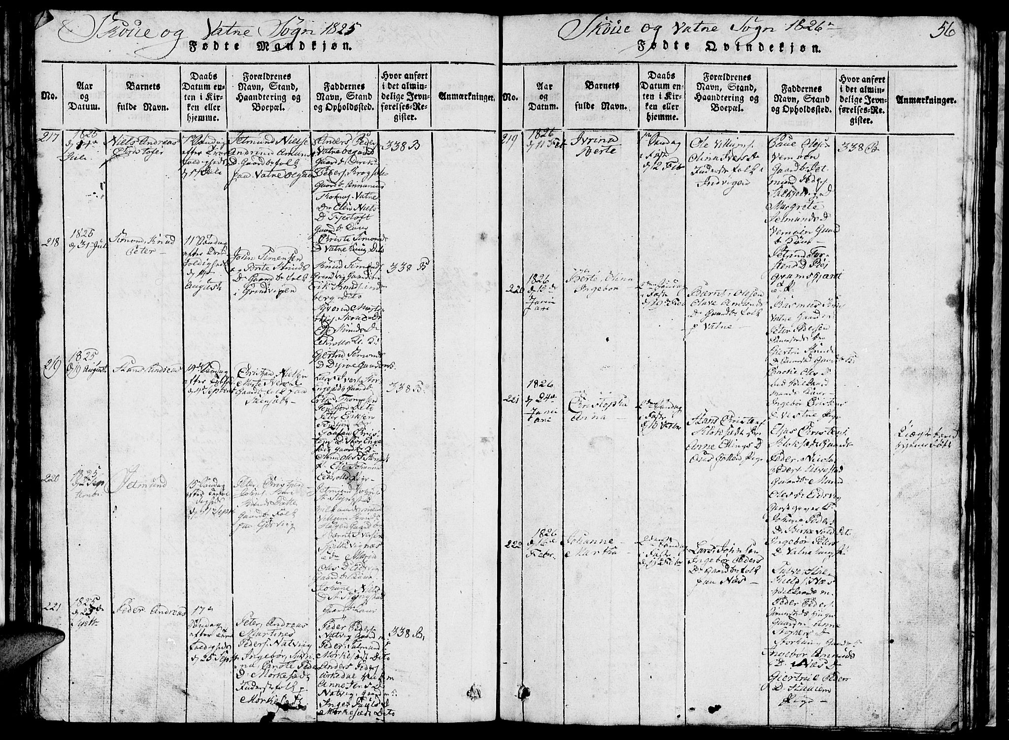 Ministerialprotokoller, klokkerbøker og fødselsregistre - Møre og Romsdal, AV/SAT-A-1454/524/L0360: Parish register (copy) no. 524C01, 1816-1830, p. 56