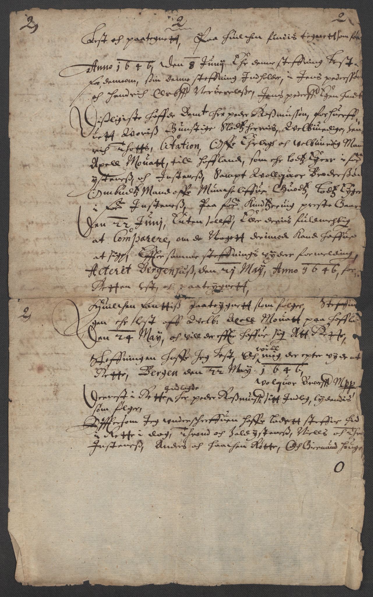 Riksarkivets diplomsamling, AV/RA-EA-5965/F15/L0037: Prestearkiv - Hordaland, 1577-1733, p. 61