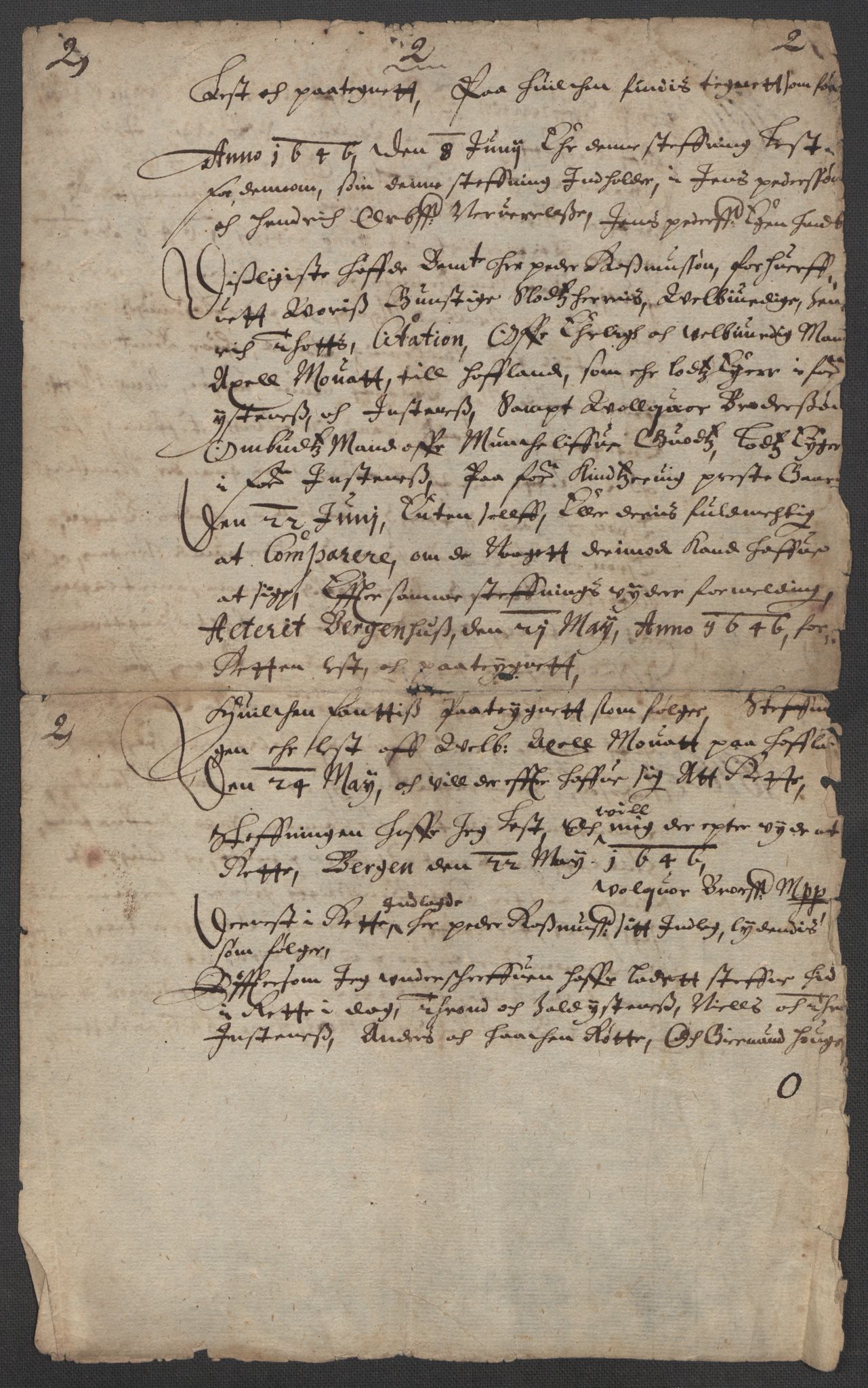 Riksarkivets diplomsamling, RA/EA-5965/F15/L0037: Prestearkiv - Hordaland, 1577-1733, p. 61