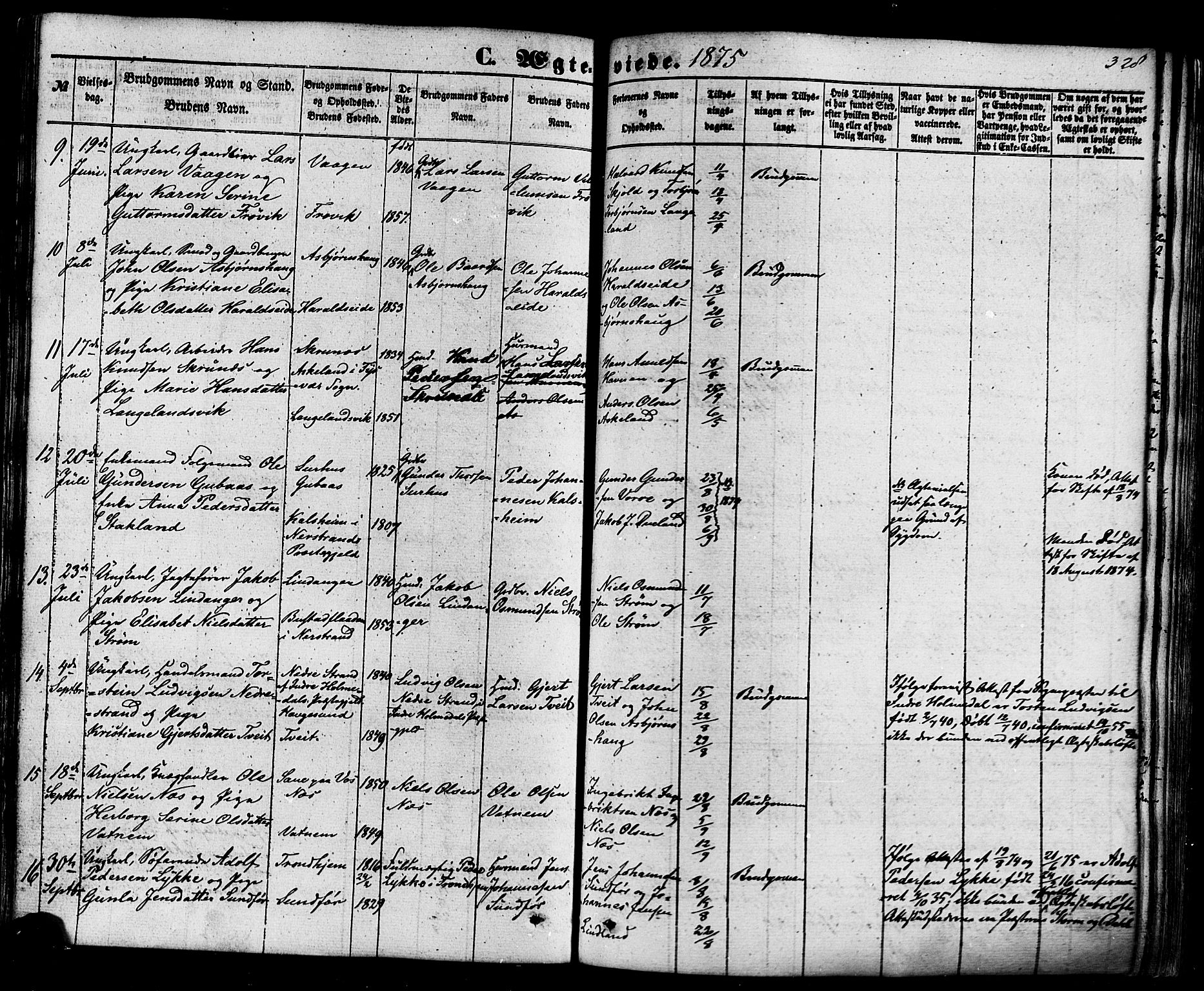 Skjold sokneprestkontor, AV/SAST-A-101847/H/Ha/Haa/L0008: Parish register (official) no. A 8, 1856-1882, p. 328