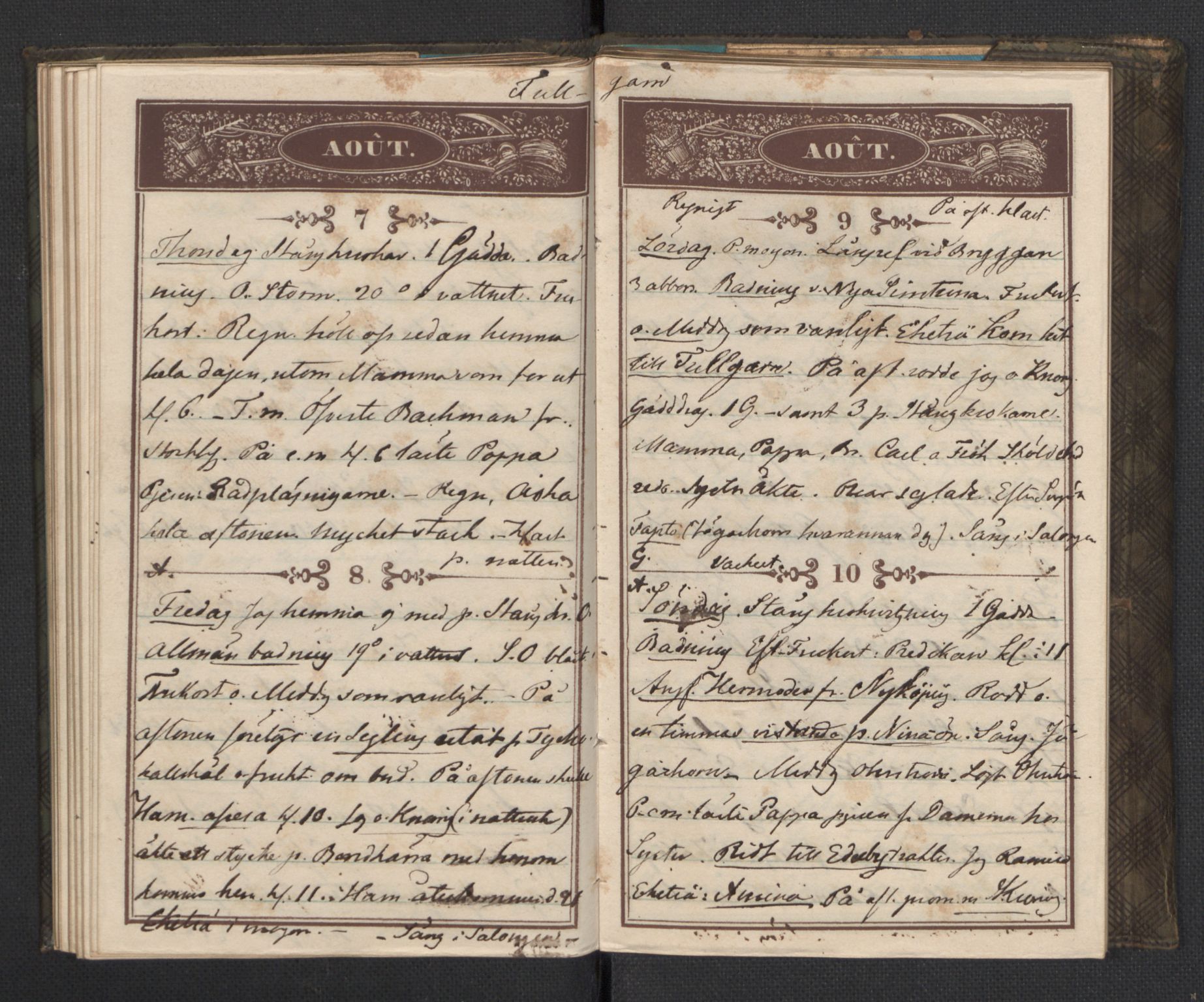 Bernadotte, AV/RA-PA-0318/F/L0001/0002: Privat materiale fra Bernadottefamilien / Dagbok, 1845, p. 64