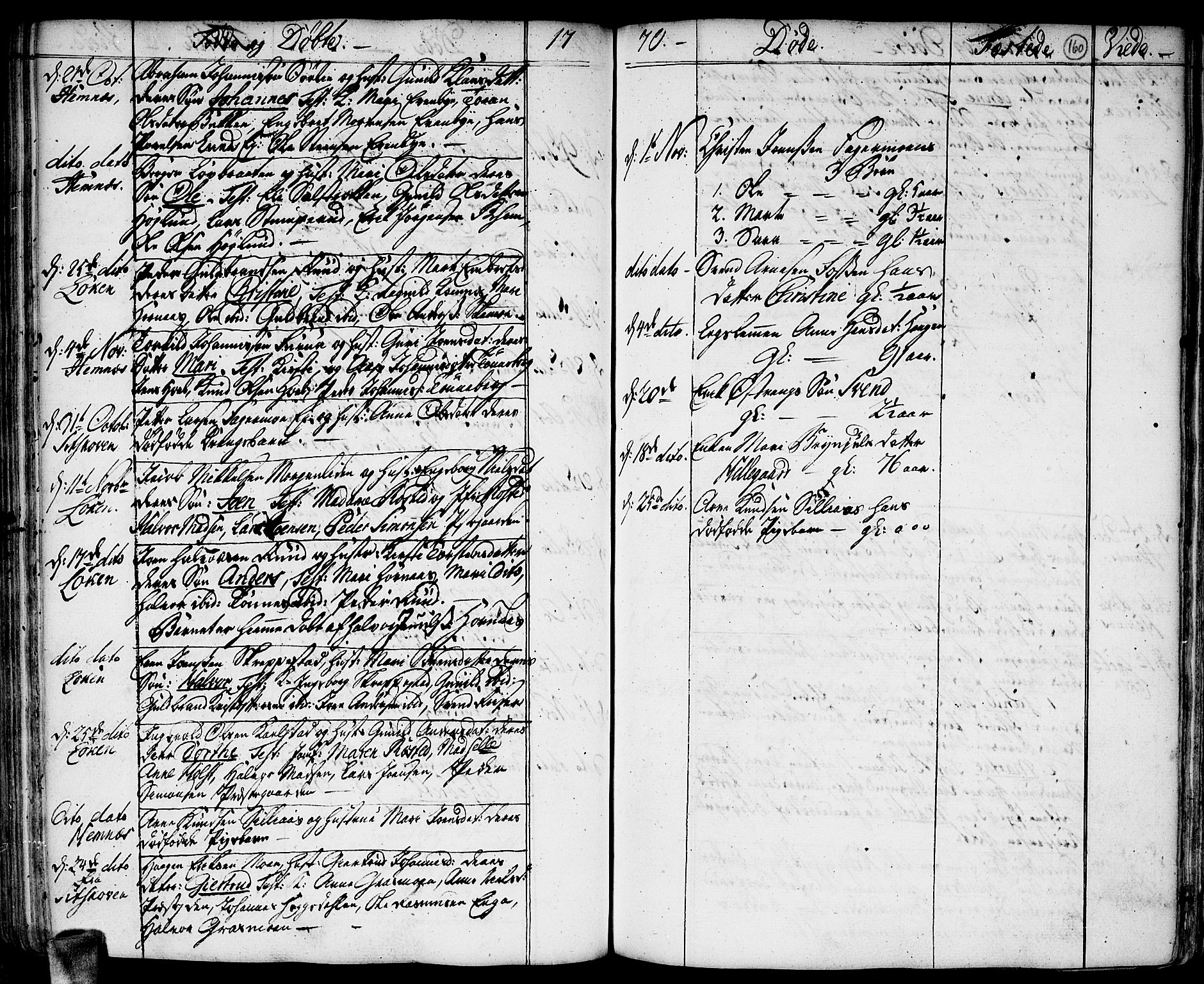 Høland prestekontor Kirkebøker, AV/SAO-A-10346a/F/Fa/L0004: Parish register (official) no. I 4, 1757-1780, p. 160