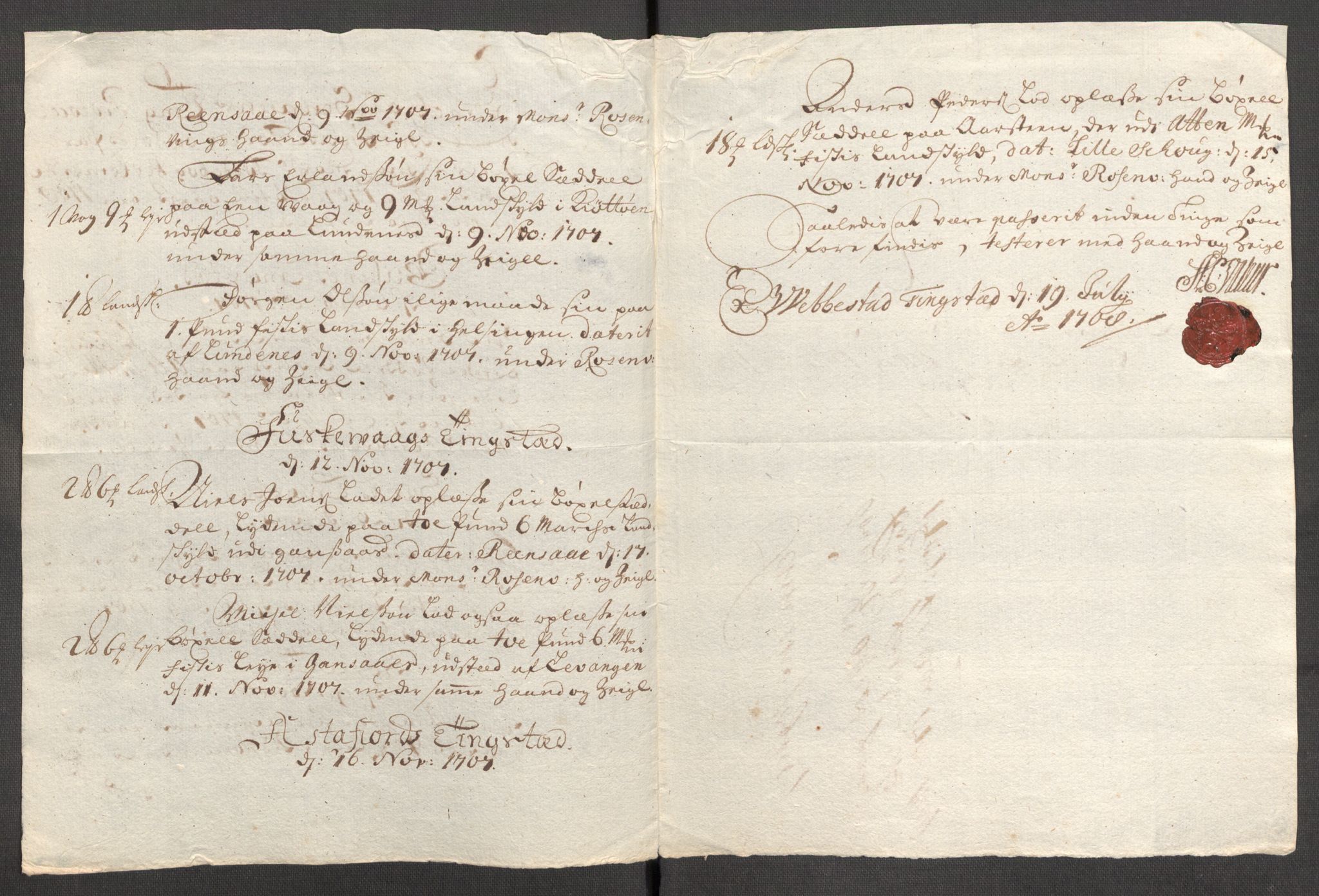 Rentekammeret inntil 1814, Reviderte regnskaper, Fogderegnskap, AV/RA-EA-4092/R68/L4756: Fogderegnskap Senja og Troms, 1705-1707, p. 392