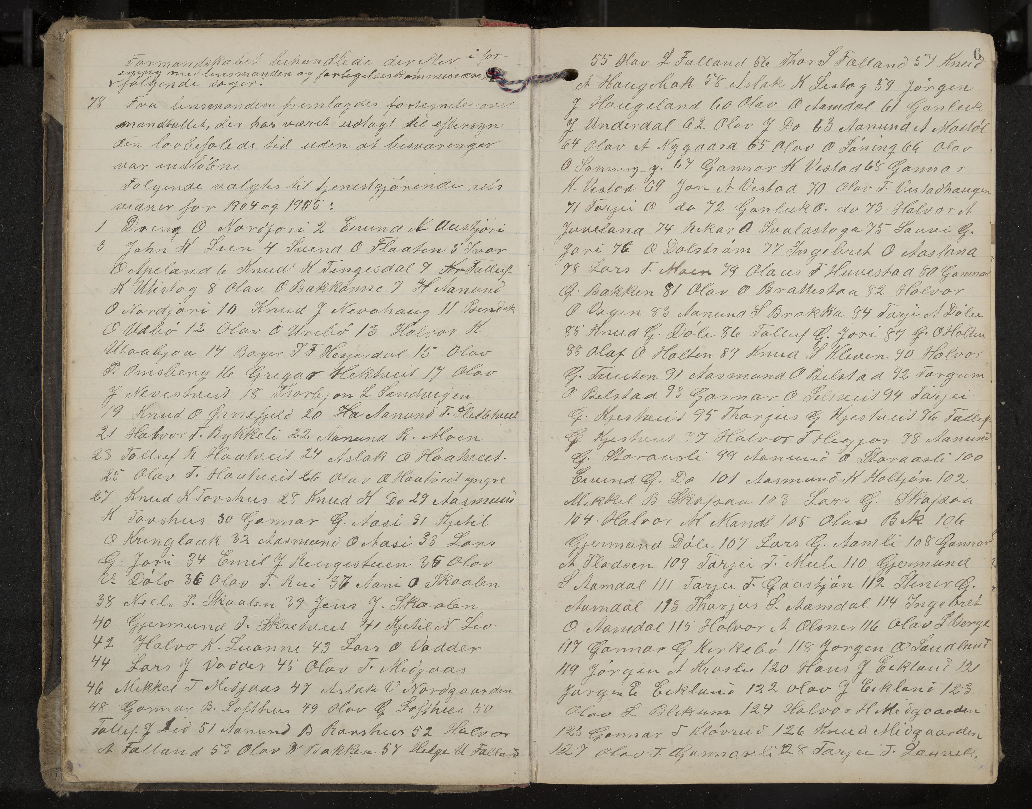 Mo formannskap og sentraladministrasjon, IKAK/0832021/A/L0004: Møtebok, 1903-1915, p. 6