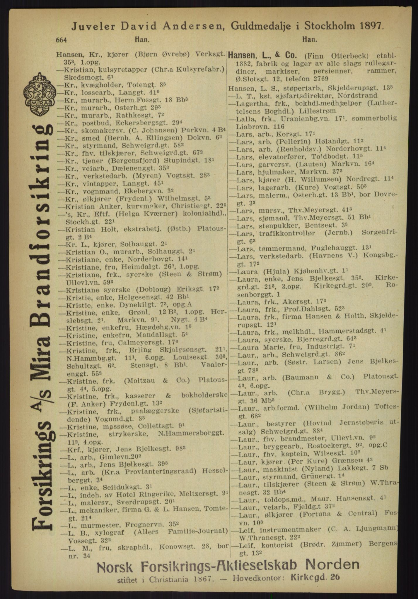 Kristiania/Oslo adressebok, PUBL/-, 1918, p. 689