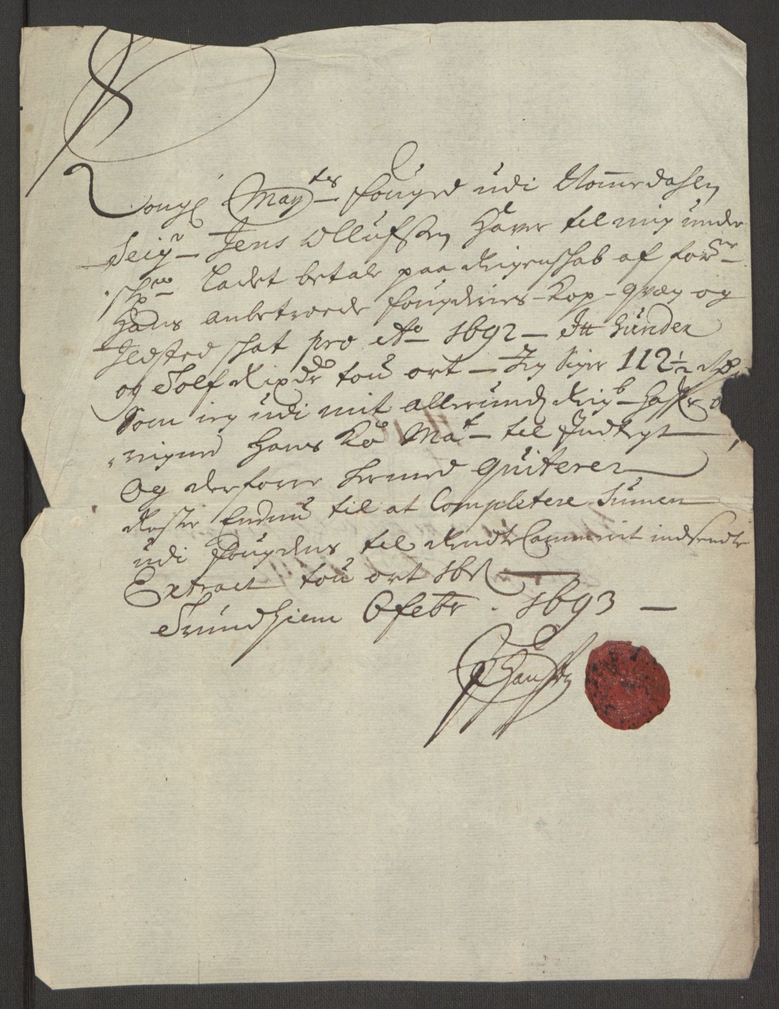 Rentekammeret inntil 1814, Reviderte regnskaper, Fogderegnskap, AV/RA-EA-4092/R64/L4424: Fogderegnskap Namdal, 1692-1695, p. 170