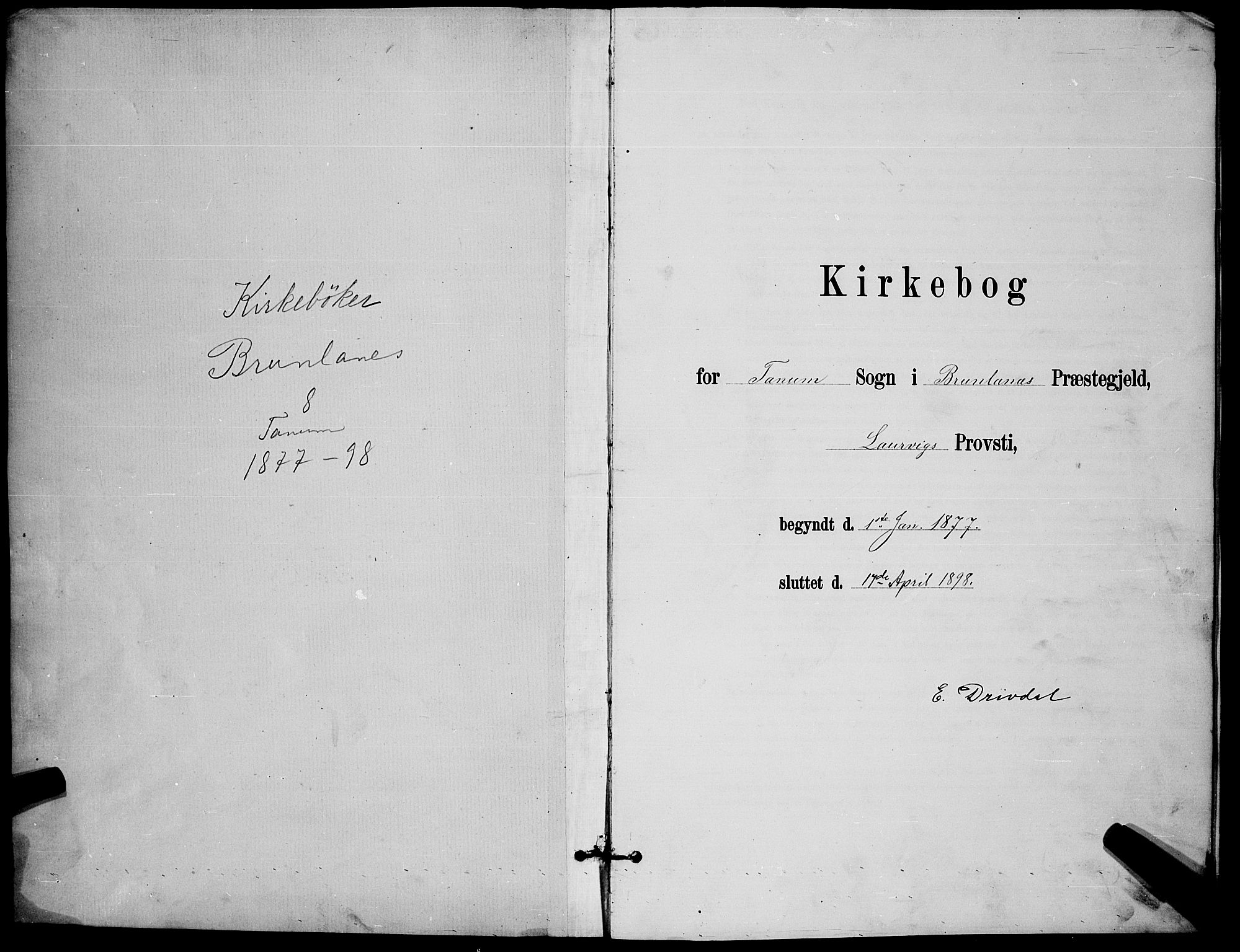 Brunlanes kirkebøker, SAKO/A-342/G/Ga/L0003: Parish register (copy) no. I 3, 1877-1898