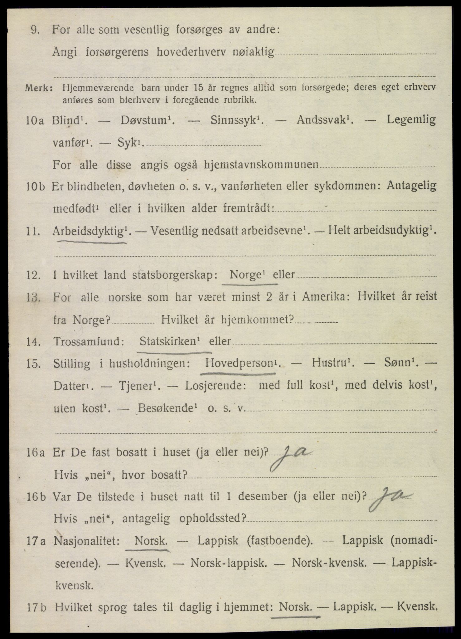 SAT, 1920 census for Leirfjord, 1920, p. 2504