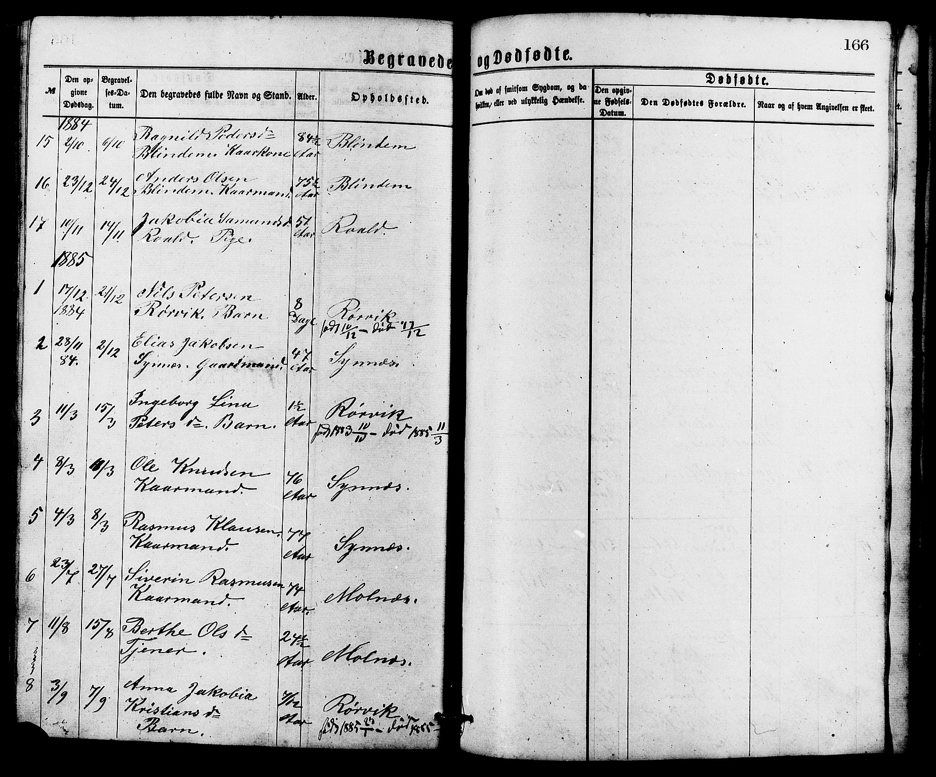 Ministerialprotokoller, klokkerbøker og fødselsregistre - Møre og Romsdal, AV/SAT-A-1454/537/L0521: Parish register (copy) no. 537C02, 1869-1888, p. 166