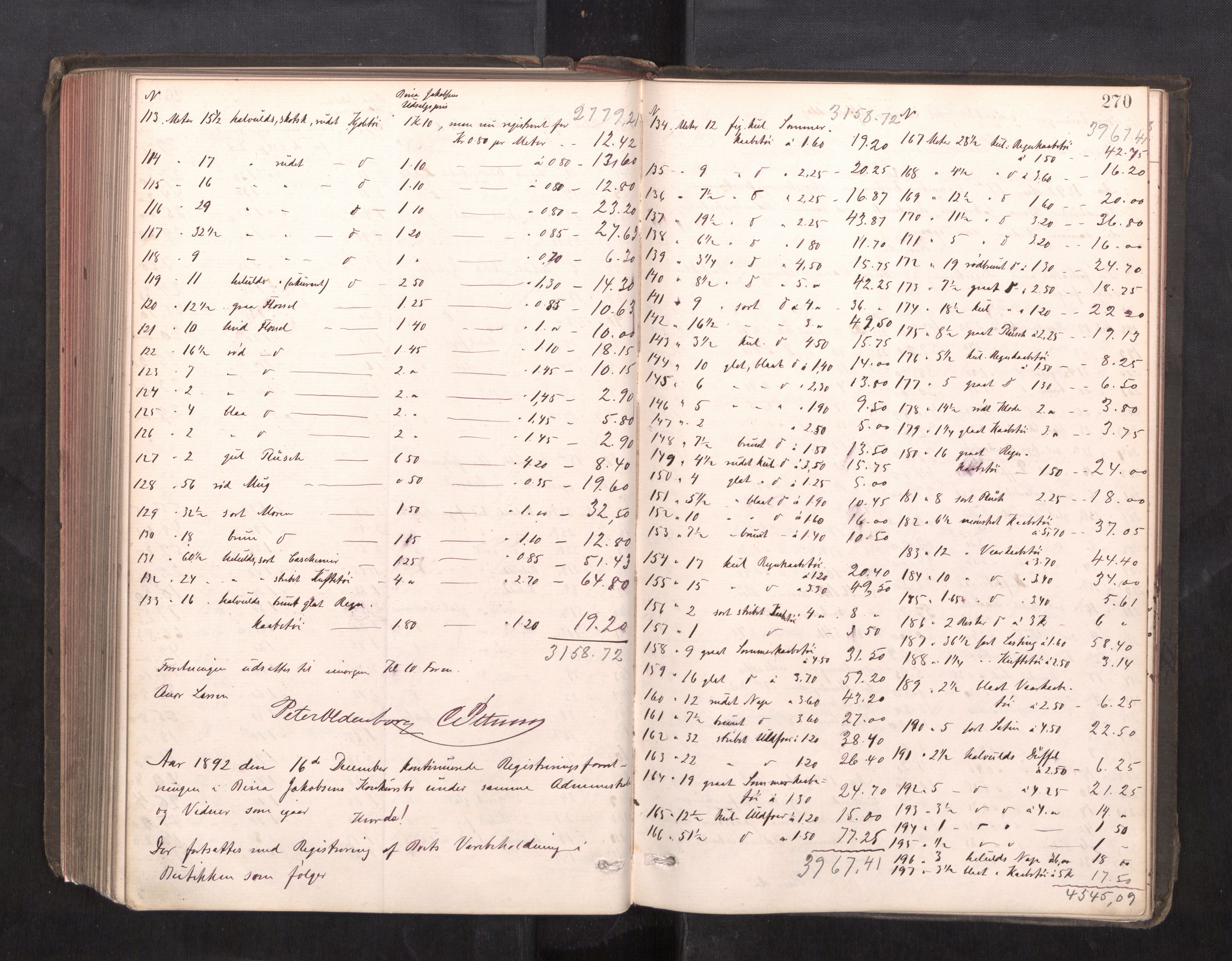 Trondheim byfogd, AV/SAT-A-0003/1/3/3C/L0013: Skifteregistreringsprotokoll - 19/7-14/8. (u/ register), 1887-1893, p. 270