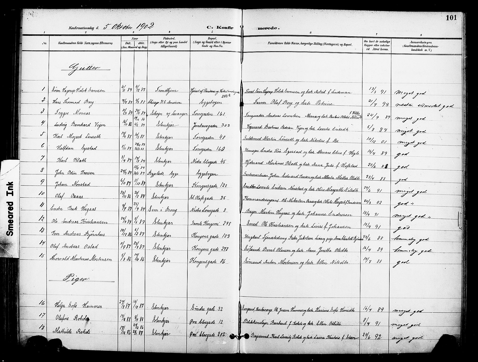 Ministerialprotokoller, klokkerbøker og fødselsregistre - Nord-Trøndelag, SAT/A-1458/739/L0372: Parish register (official) no. 739A04, 1895-1903, p. 101