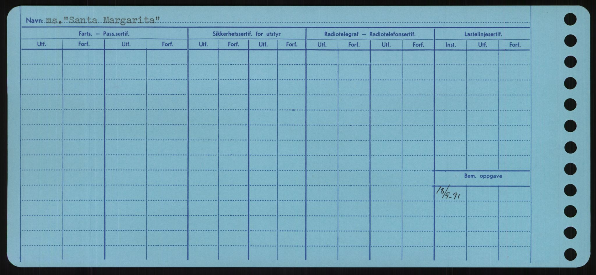 Sjøfartsdirektoratet med forløpere, Skipsmålingen, RA/S-1627/H/Hd/L0032: Fartøy, San-Seve, p. 154