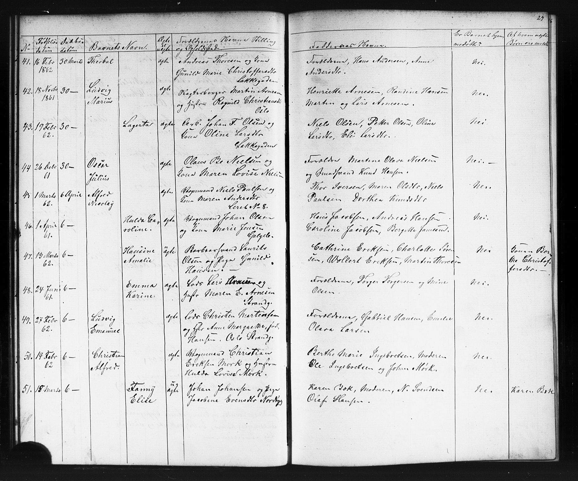 Grønland prestekontor Kirkebøker, AV/SAO-A-10848/G/Ga/L0002: Parish register (copy) no. 2, 1861-1863, p. 29