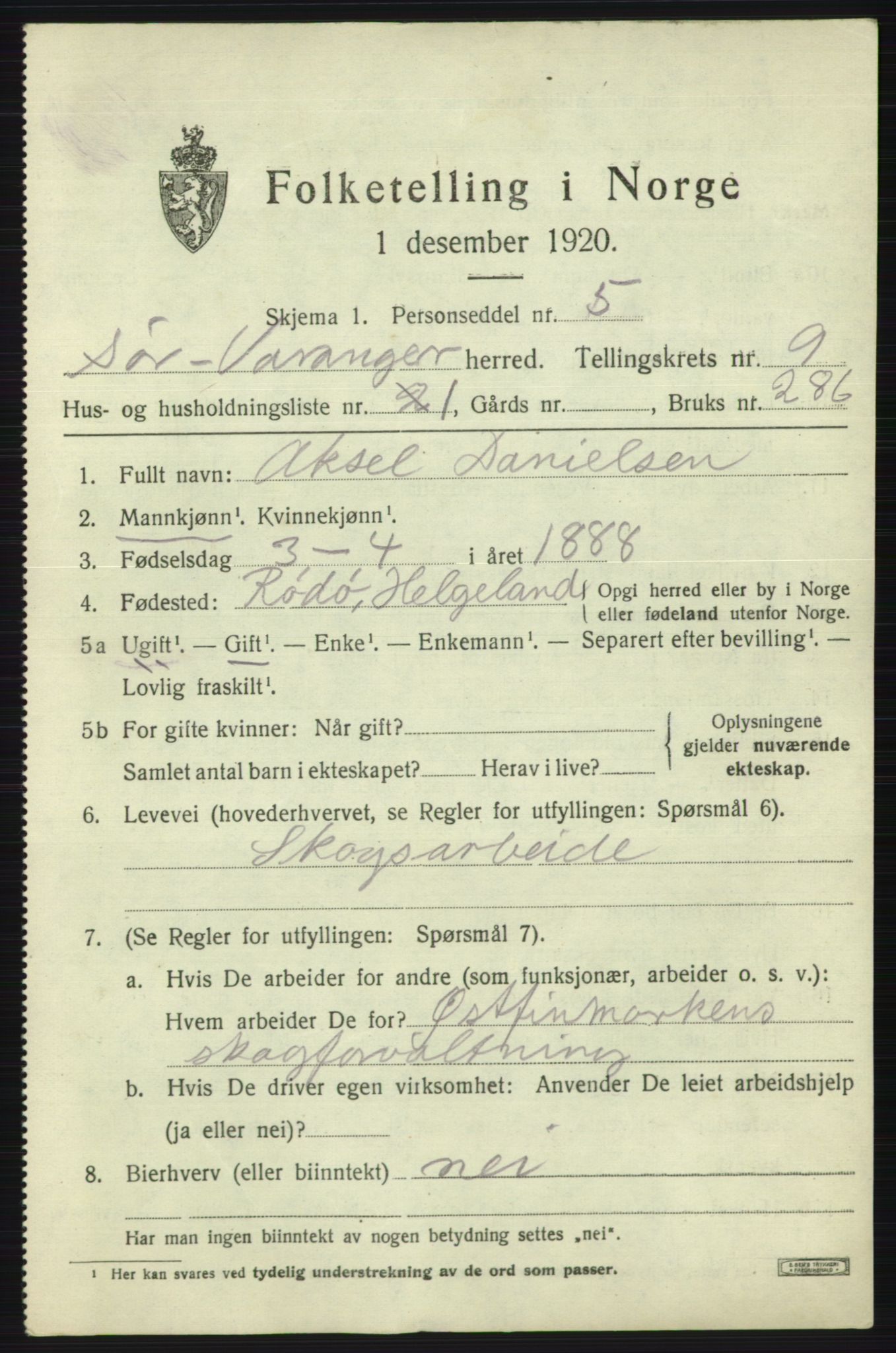 SATØ, 1920 census for Sør-Varanger, 1920, p. 6002