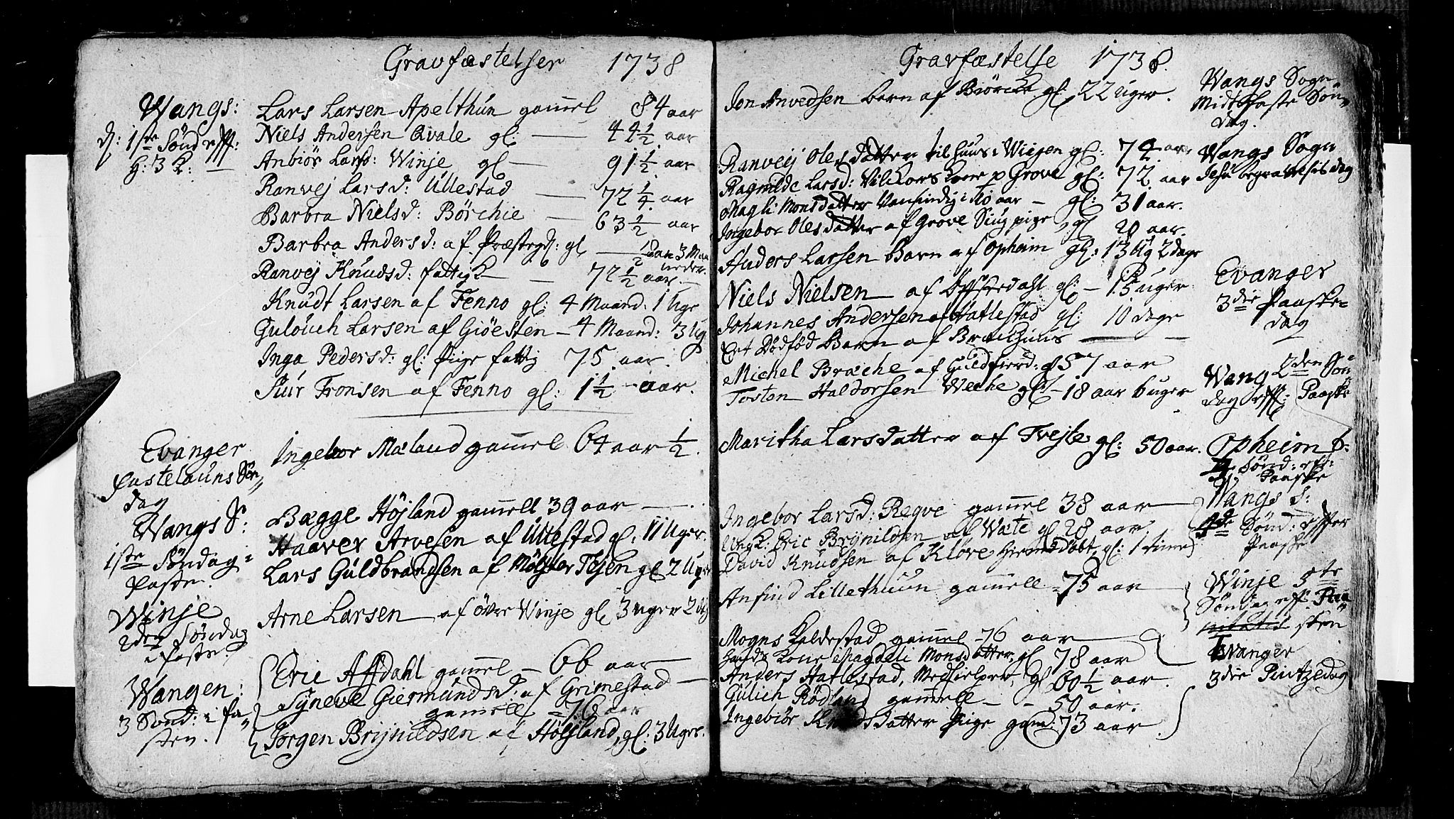 Voss sokneprestembete, AV/SAB-A-79001/H/Haa: Parish register (official) no. A 5, 1736-1743, p. 42