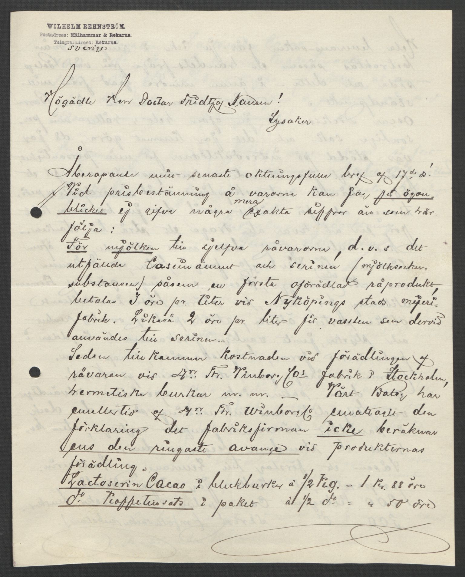 Arbeidskomitéen for Fridtjof Nansens polarekspedisjon, AV/RA-PA-0061/D/L0004: Innk. brev og telegrammer vedr. proviant og utrustning, 1892-1893, p. 771