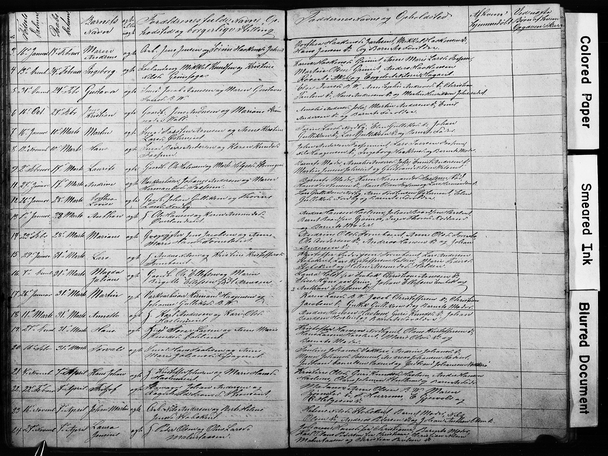 Asker prestekontor Kirkebøker, SAO/A-10256a/G/Gc/L0001: Parish register (copy) no. III 1, 1854-1873