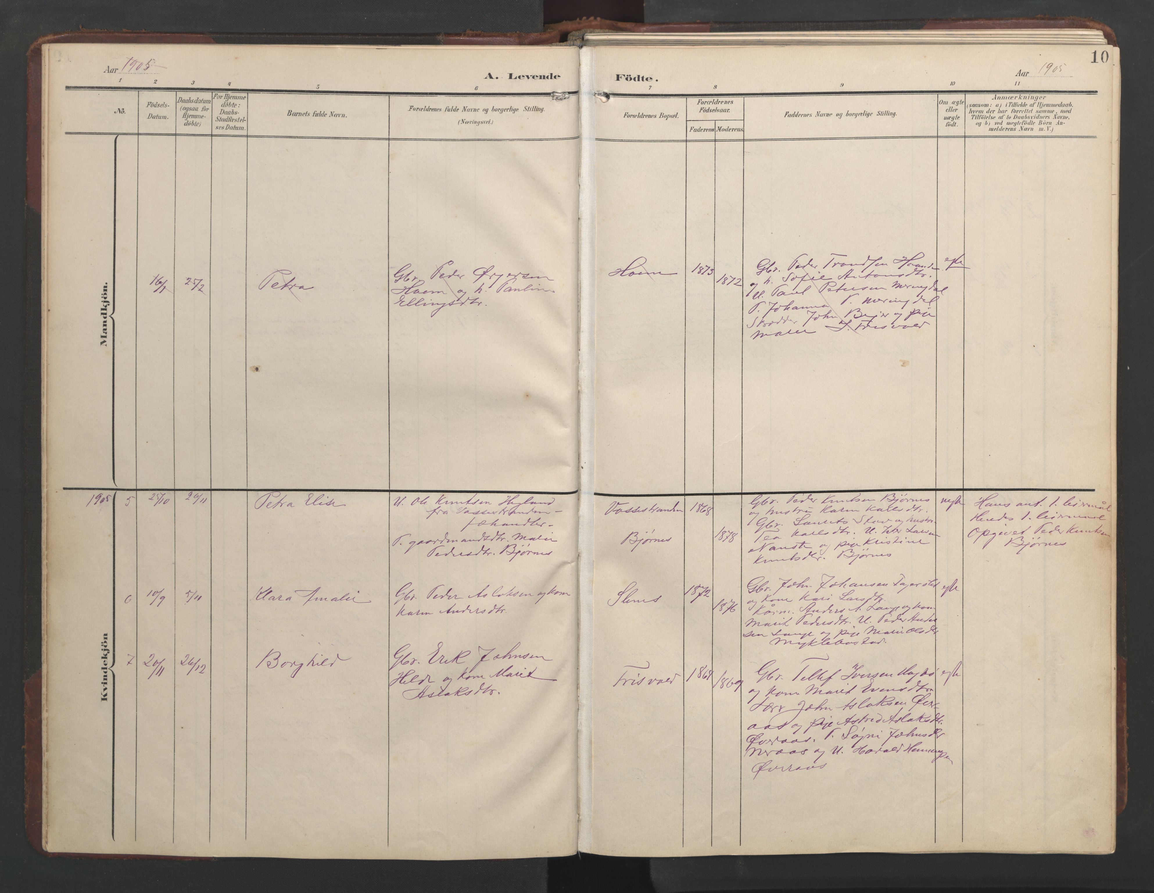 Ministerialprotokoller, klokkerbøker og fødselsregistre - Møre og Romsdal, AV/SAT-A-1454/552/L0639: Parish register (copy) no. 552C02, 1903-1960, p. 10