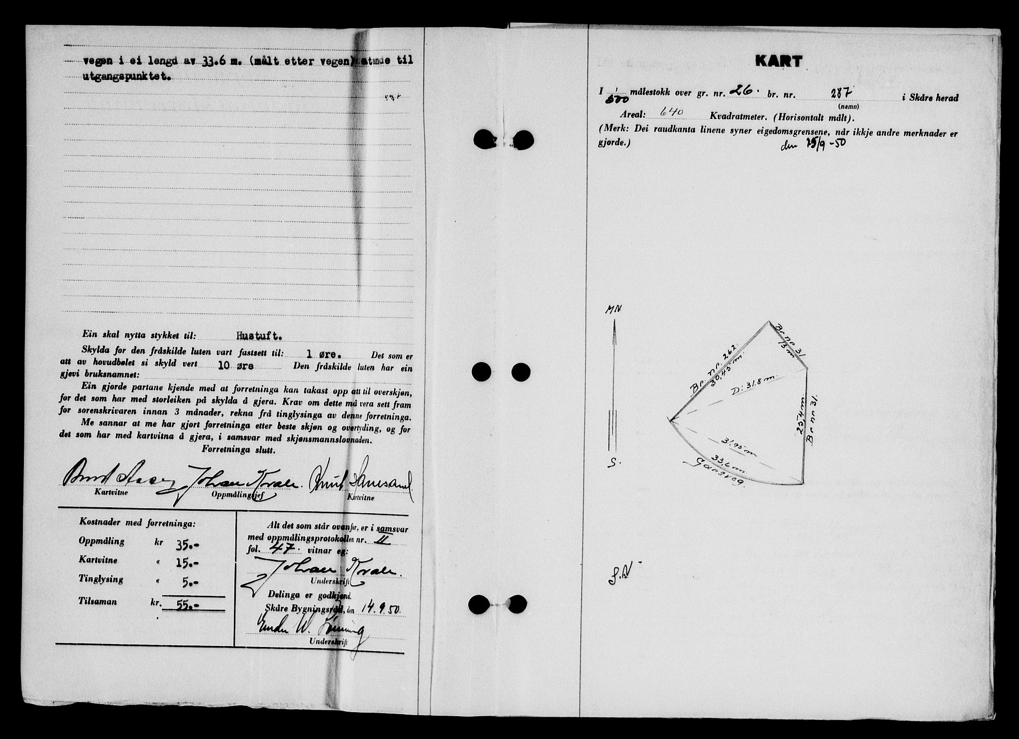 Karmsund sorenskriveri, SAST/A-100311/01/II/IIB/L0101: Mortgage book no. 81A, 1950-1951, Diary no: : 2591/1950