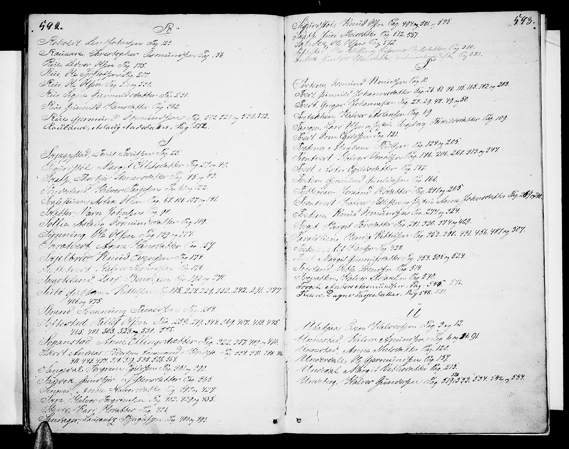 Vest-Telemark sorenskriveri, AV/SAKO-A-134/H/Ha/Hab/L0001: Skifteforhandlingsprotokoll, 1838-1845, p. 592-593