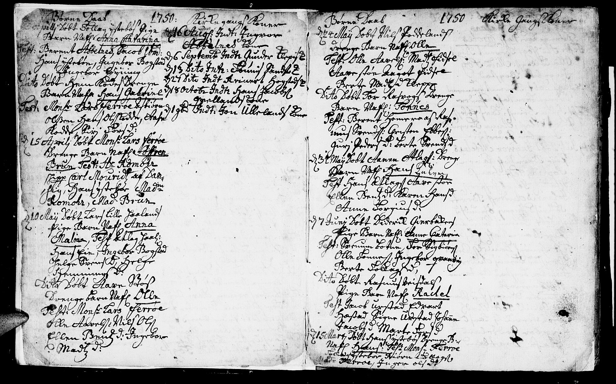 Flekkefjord sokneprestkontor, AV/SAK-1111-0012/F/Fa/Fab/L0001: Parish register (official) no. A 1, 1750-1780, p. 2-3