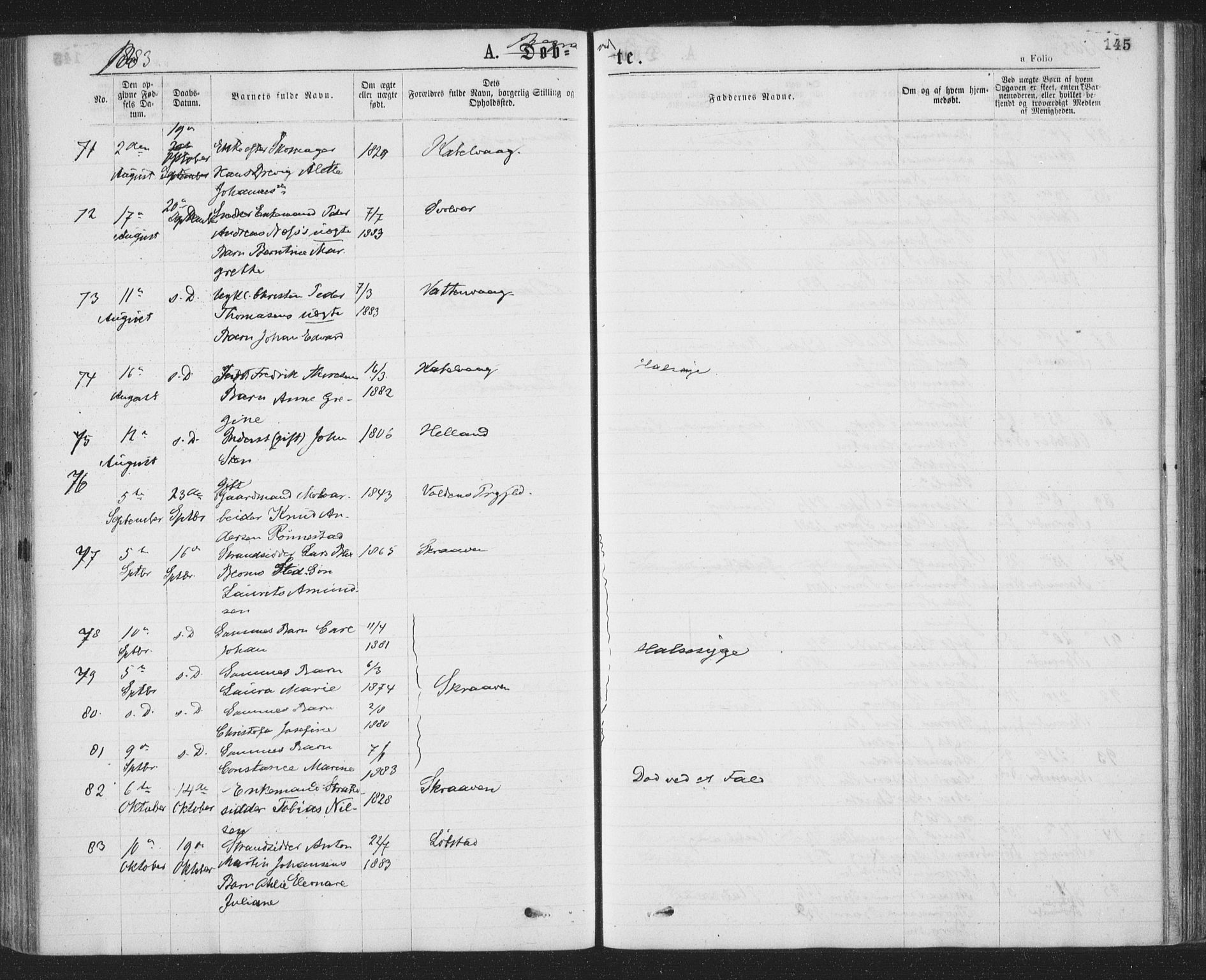 Ministerialprotokoller, klokkerbøker og fødselsregistre - Nordland, AV/SAT-A-1459/874/L1058: Parish register (official) no. 874A02, 1878-1883, p. 146