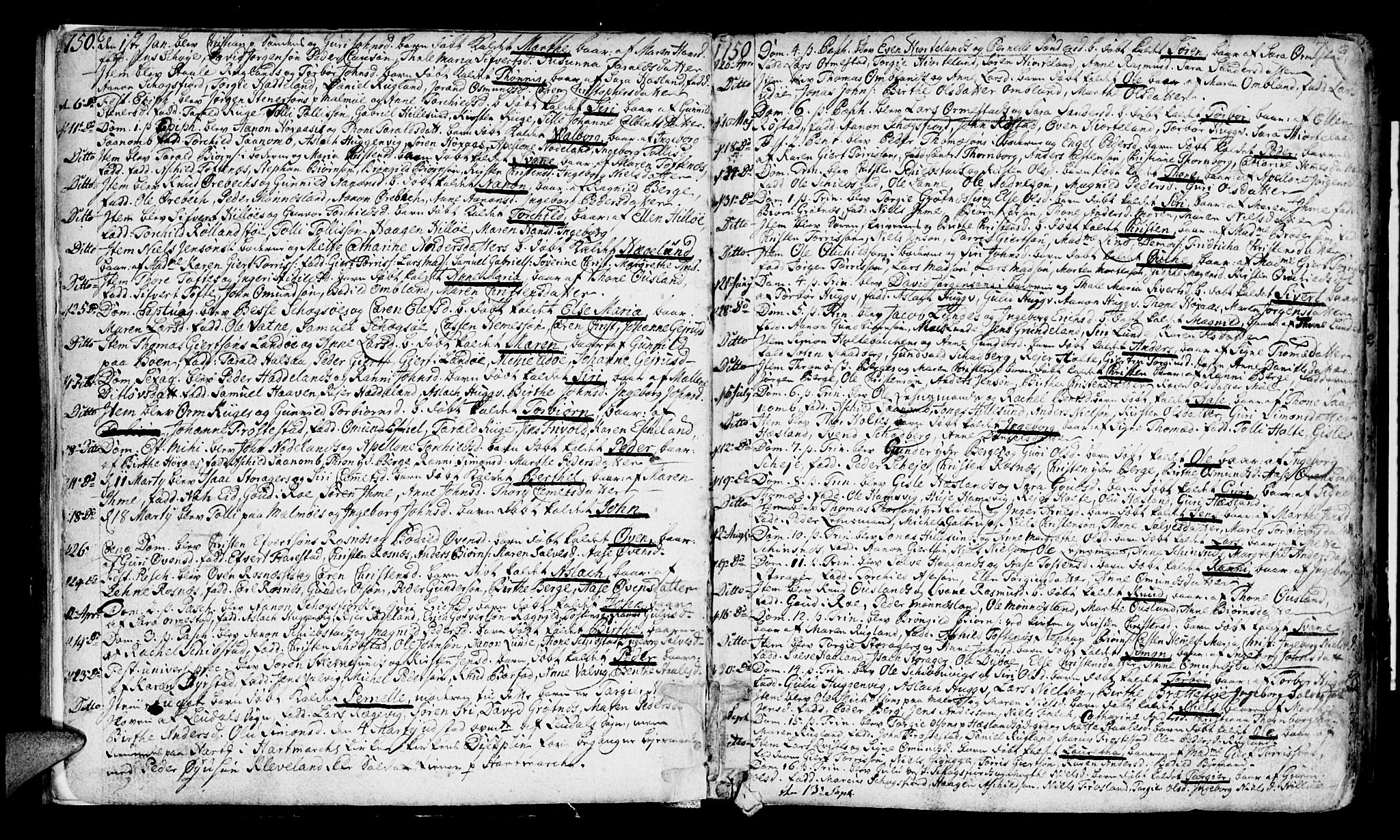 Mandal sokneprestkontor, AV/SAK-1111-0030/F/Fa/Faa/L0003: Parish register (official) no. A 3, 1748-1794, p. 6-7