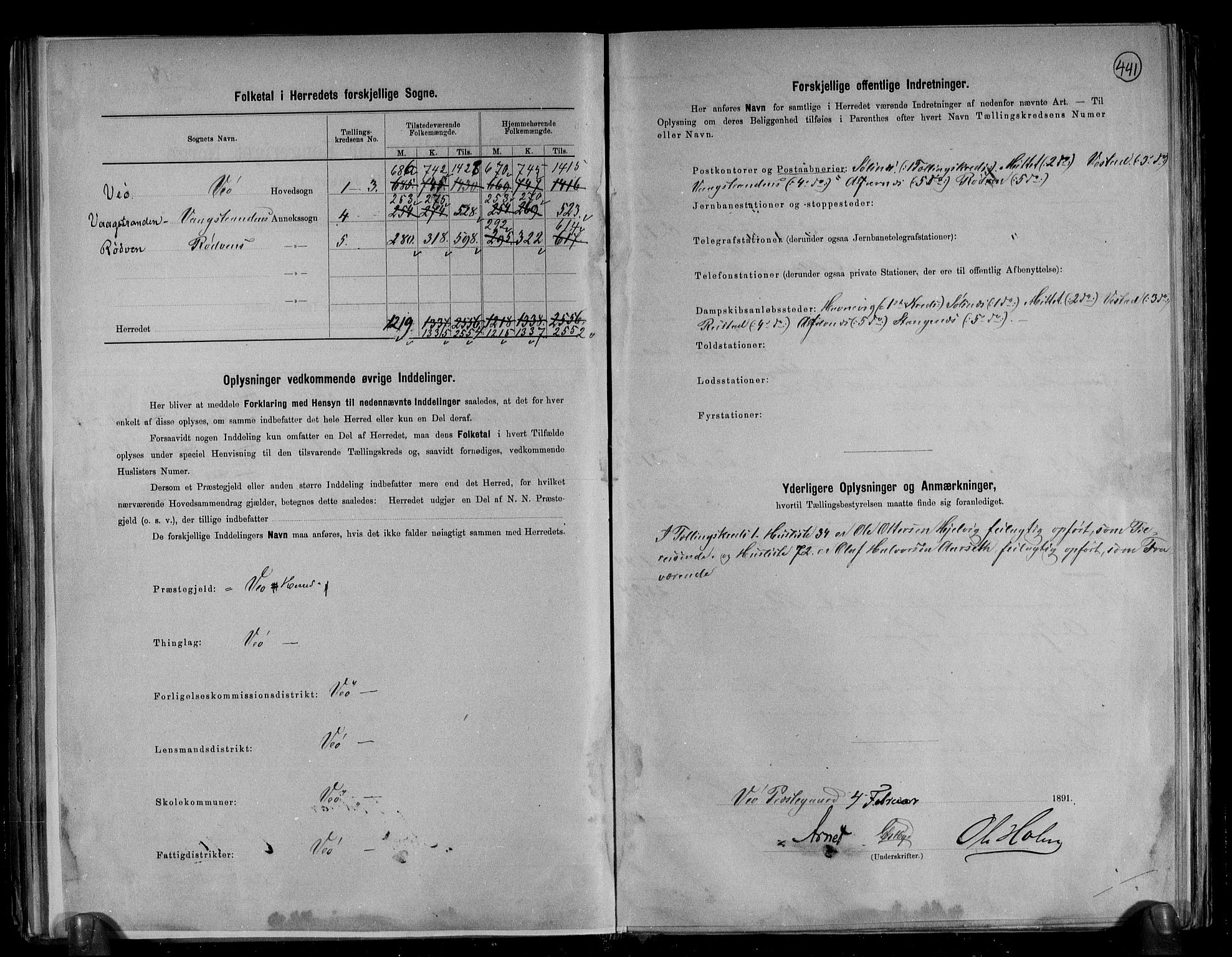 RA, 1891 census for 1541 Veøy, 1891, p. 3