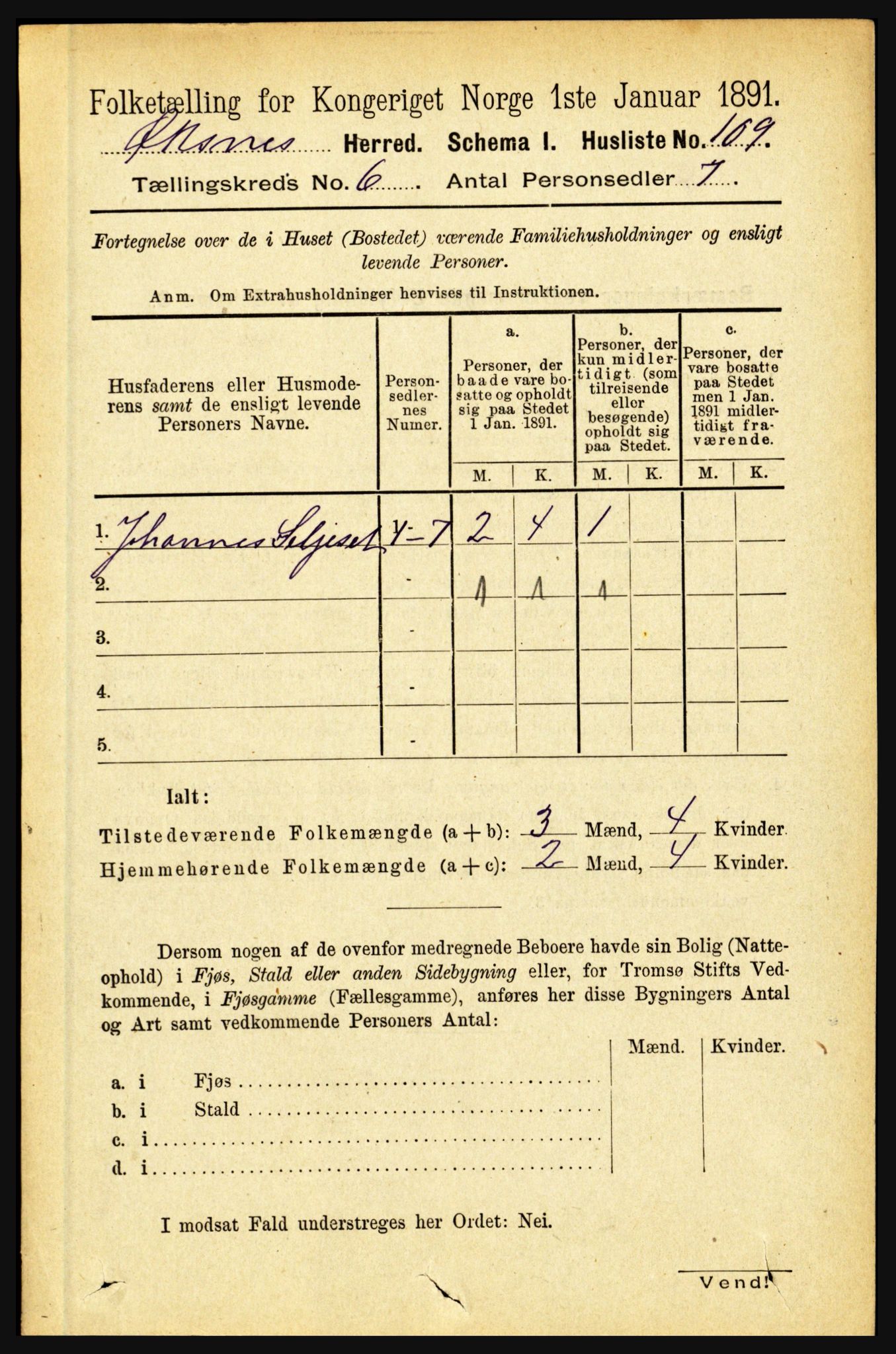 RA, 1891 census for 1868 Øksnes, 1891, p. 2614