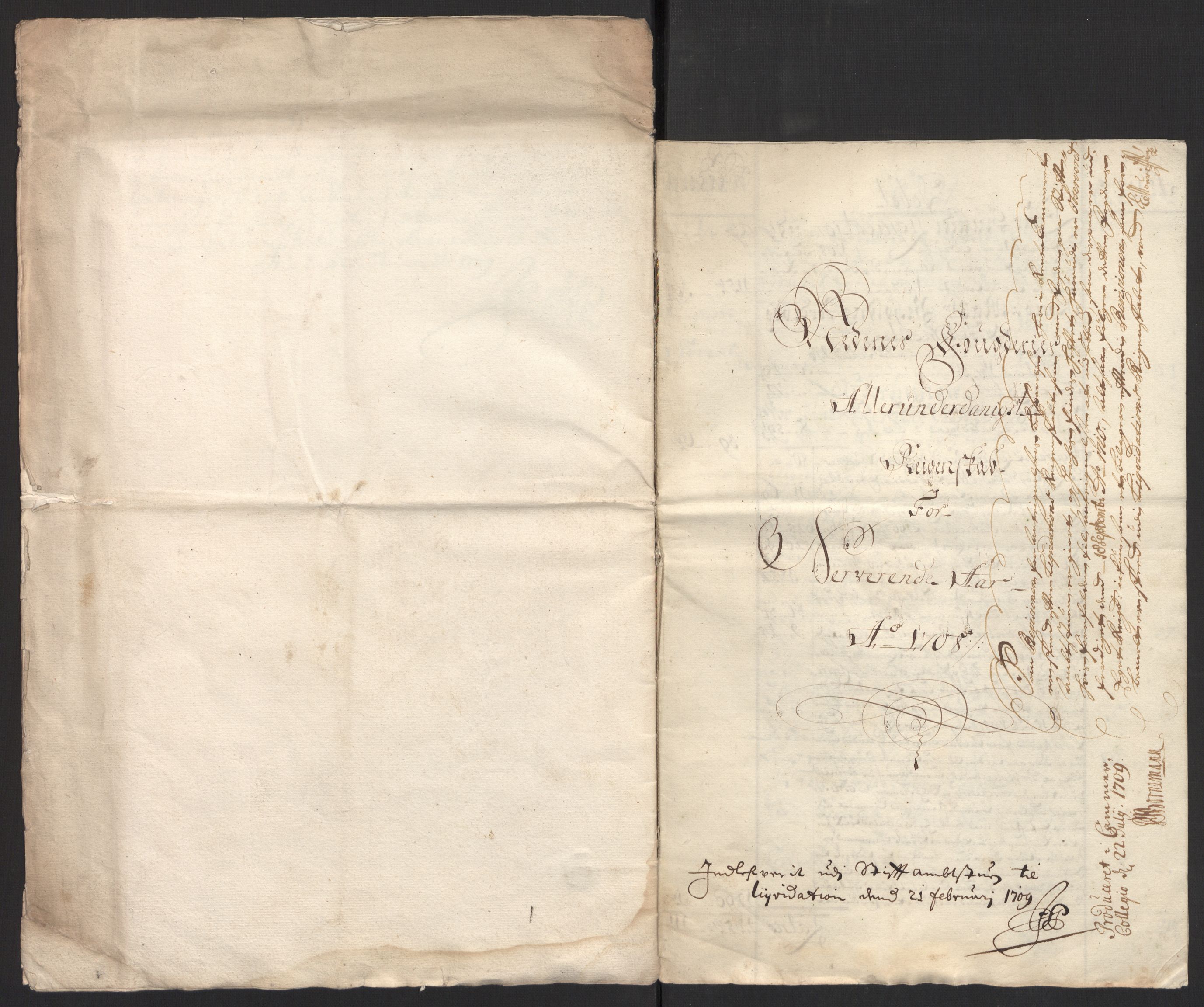 Rentekammeret inntil 1814, Reviderte regnskaper, Fogderegnskap, AV/RA-EA-4092/R39/L2318: Fogderegnskap Nedenes, 1706-1709, p. 246