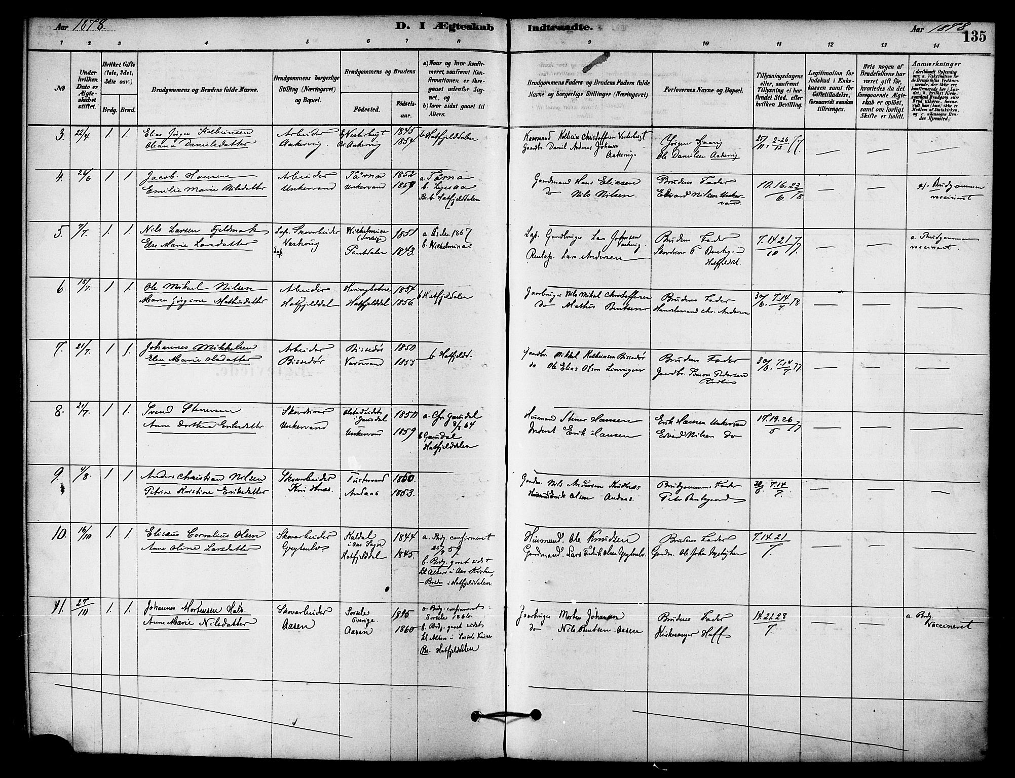 Ministerialprotokoller, klokkerbøker og fødselsregistre - Nordland, AV/SAT-A-1459/823/L0325: Parish register (official) no. 823A02, 1878-1898, p. 135