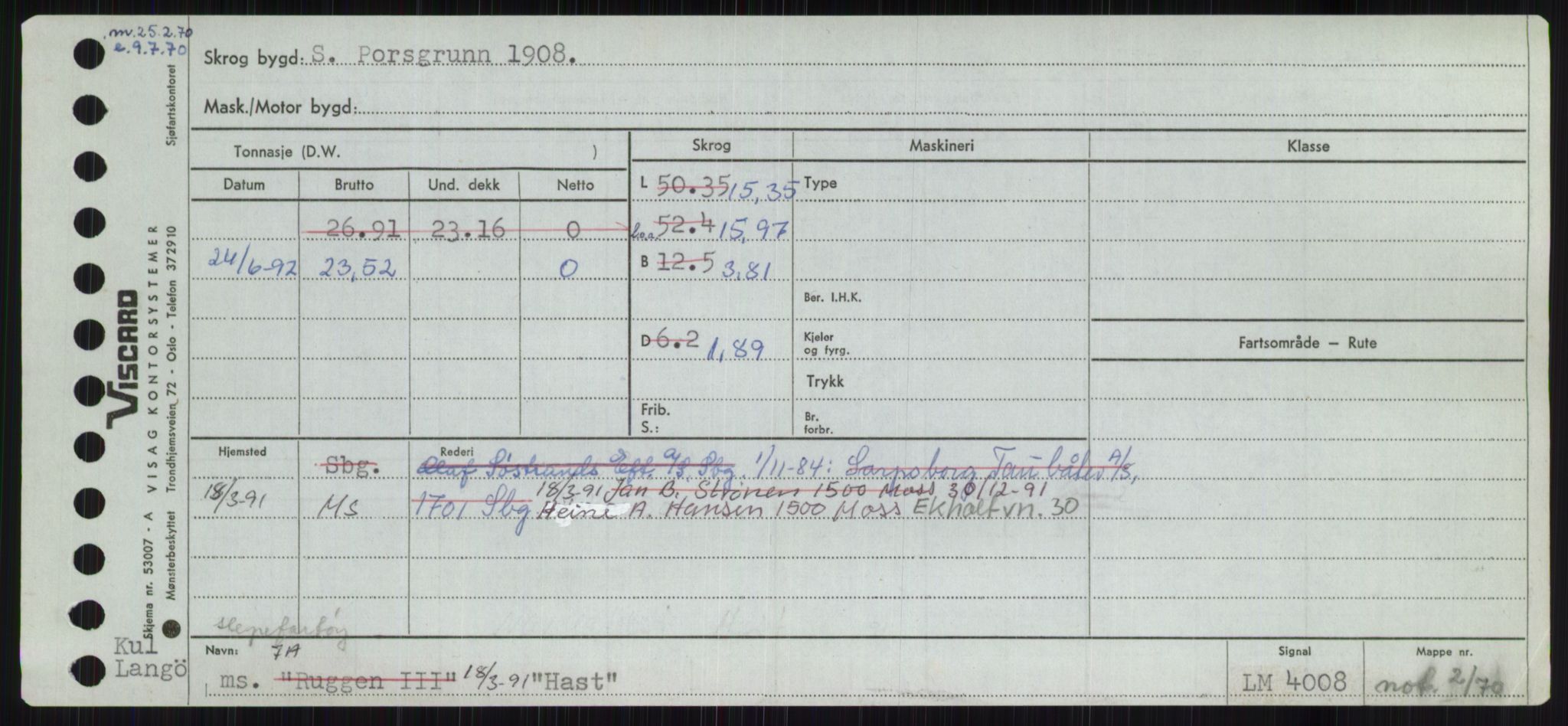 Sjøfartsdirektoratet med forløpere, Skipsmålingen, AV/RA-S-1627/H/Ha/L0002/0002: Fartøy, Eik-Hill / Fartøy, G-Hill, p. 535