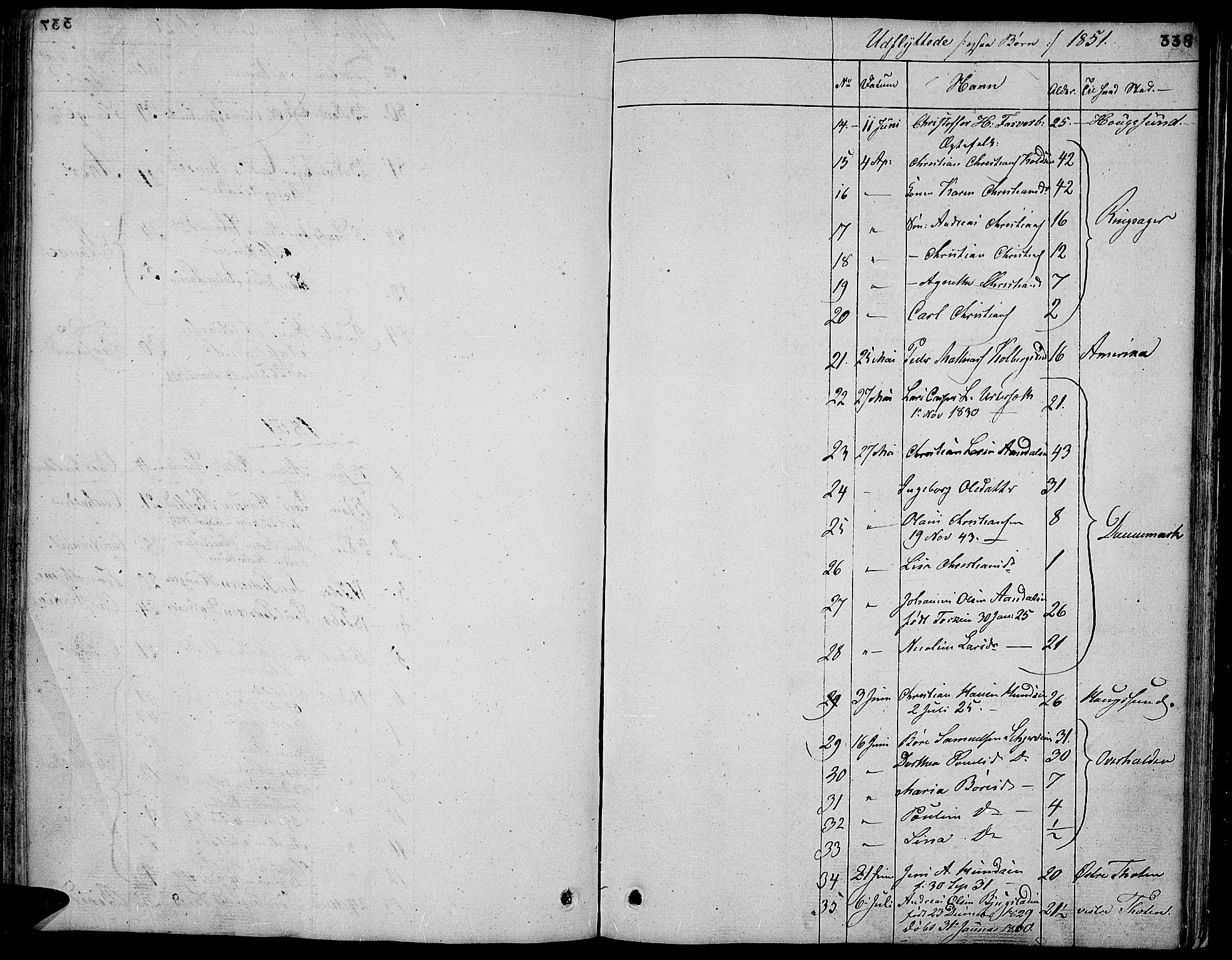 Vardal prestekontor, SAH/PREST-100/H/Ha/Hab/L0004: Parish register (copy) no. 4, 1831-1853, p. 338