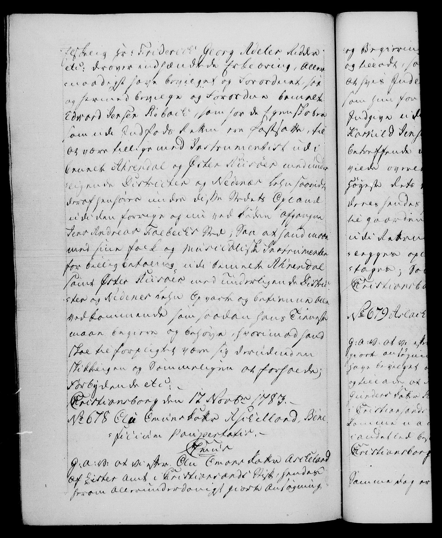 Danske Kanselli 1572-1799, AV/RA-EA-3023/F/Fc/Fca/Fcaa/L0049: Norske registre, 1782-1783, p. 739b