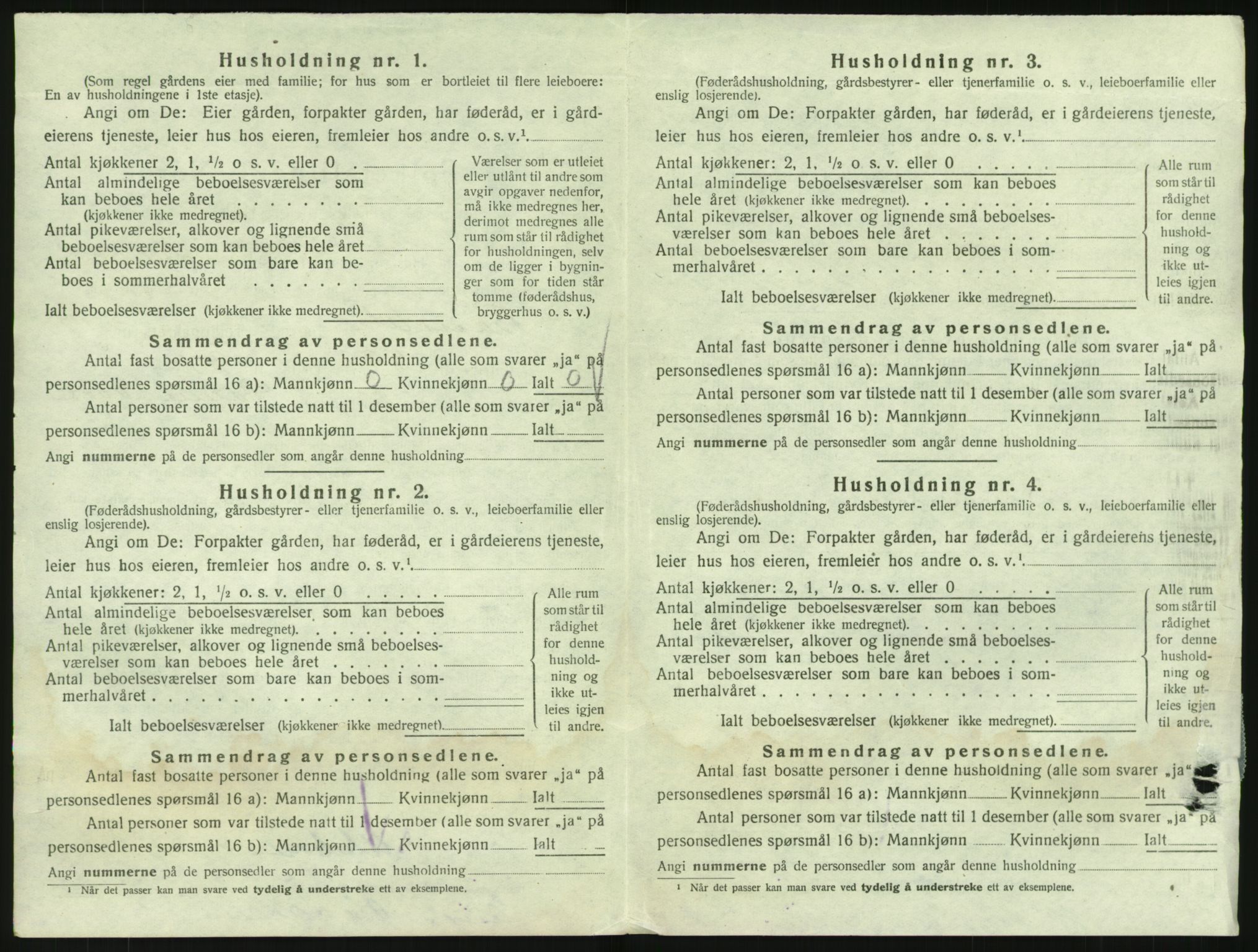 SAKO, 1920 census for Bamble, 1920, p. 2004