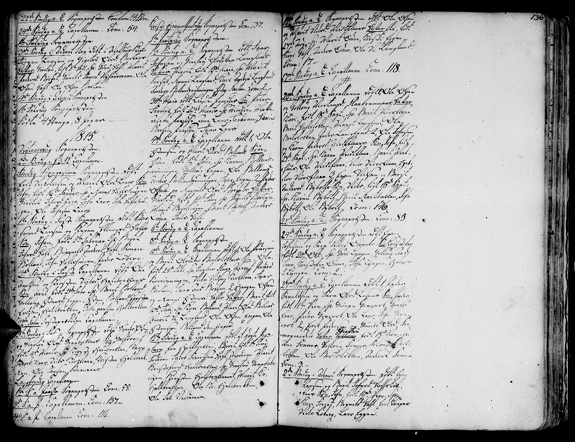Ministerialprotokoller, klokkerbøker og fødselsregistre - Sør-Trøndelag, SAT/A-1456/691/L1062: Parish register (official) no. 691A02 /2, 1768-1815, p. 136