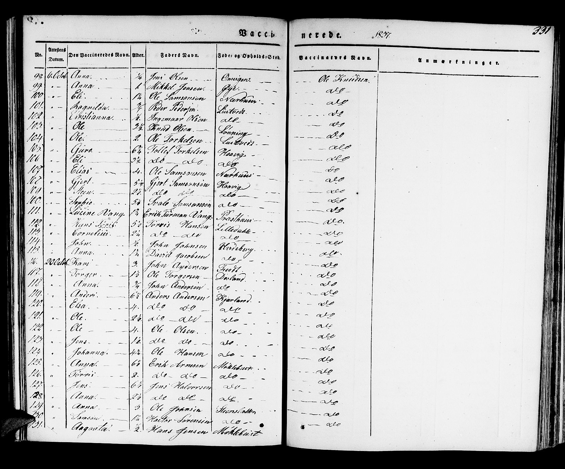 Kvinnherad sokneprestembete, SAB/A-76401/H/Haa: Parish register (official) no. A 6, 1835-1843, p. 331