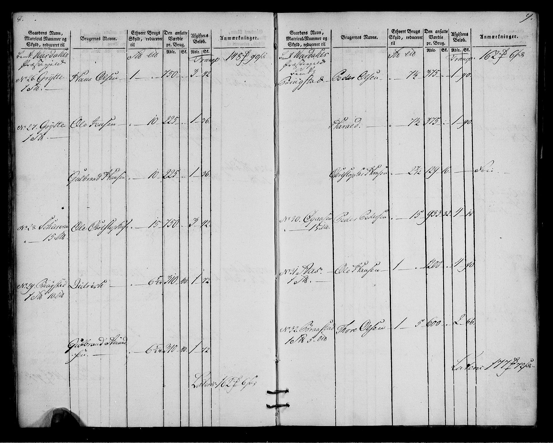 Rentekammeret inntil 1814, Realistisk ordnet avdeling, AV/RA-EA-4070/N/Ne/Nea/L0037: Toten fogderi. Oppebørselsregister, 1803-1804, p. 7