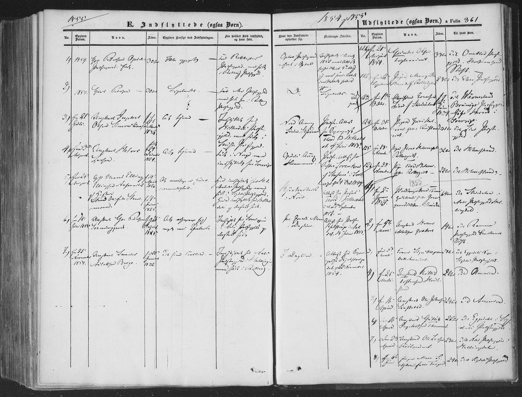 Rollag kirkebøker, AV/SAKO-A-240/F/Fa/L0008: Parish register (official) no. I 8, 1847-1860, p. 361