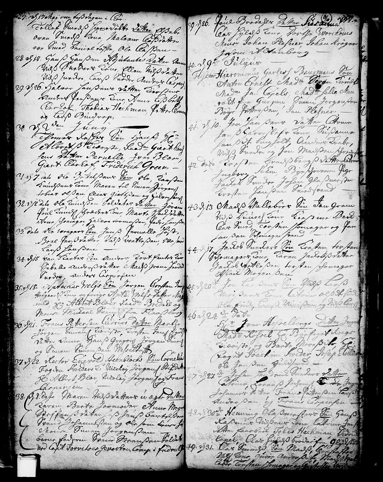 Skien kirkebøker, SAKO/A-302/F/Fa/L0002: Parish register (official) no. 2, 1716-1757, p. 96