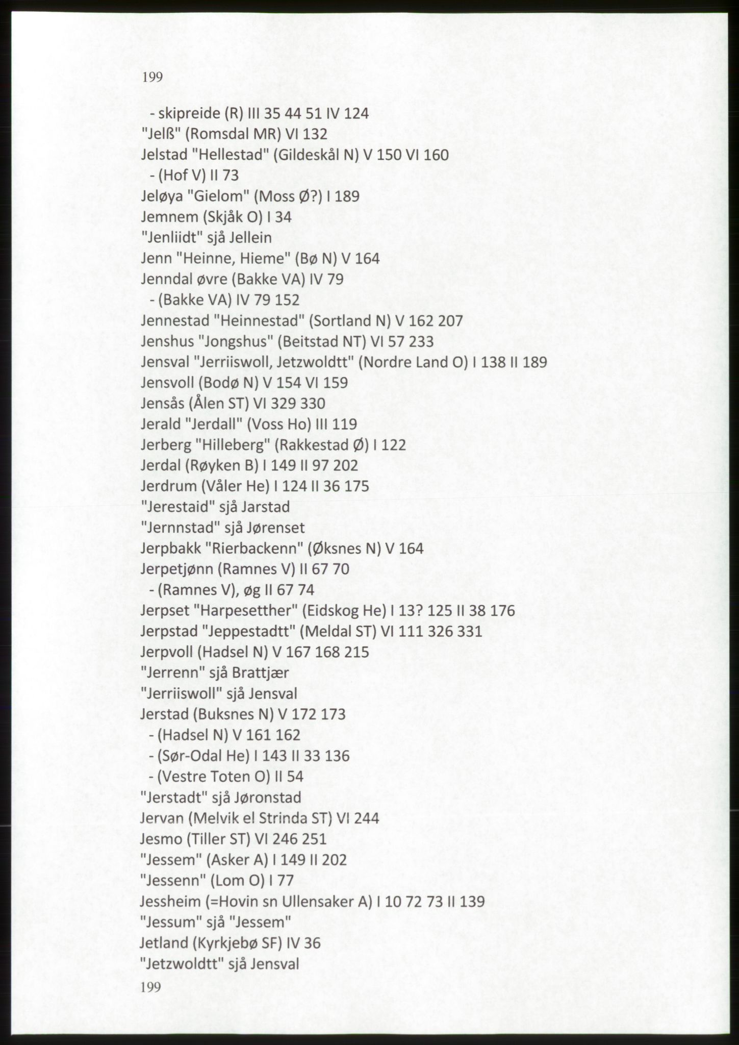 Publikasjoner utgitt av Arkivverket, PUBL/PUBL-001/C/0009: Stedsnavnregister, 1548-1567, p. 199