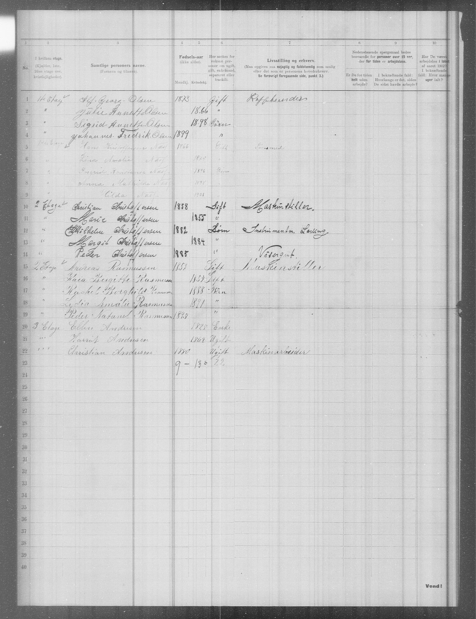 OBA, Municipal Census 1902 for Kristiania, 1902, p. 9948